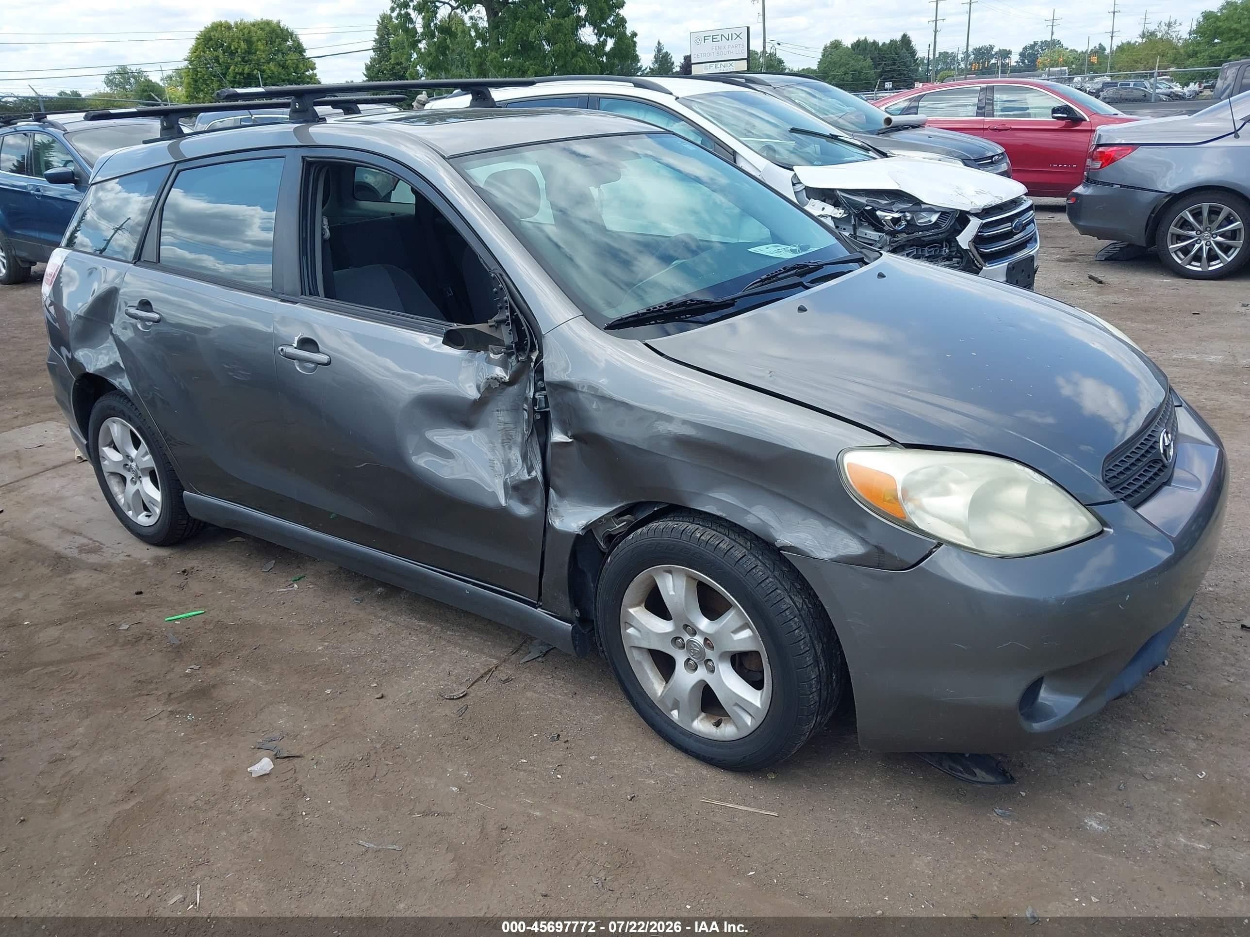 2005 Toyota Matrix Xr Gray vin: 2T1KR30E45C444622