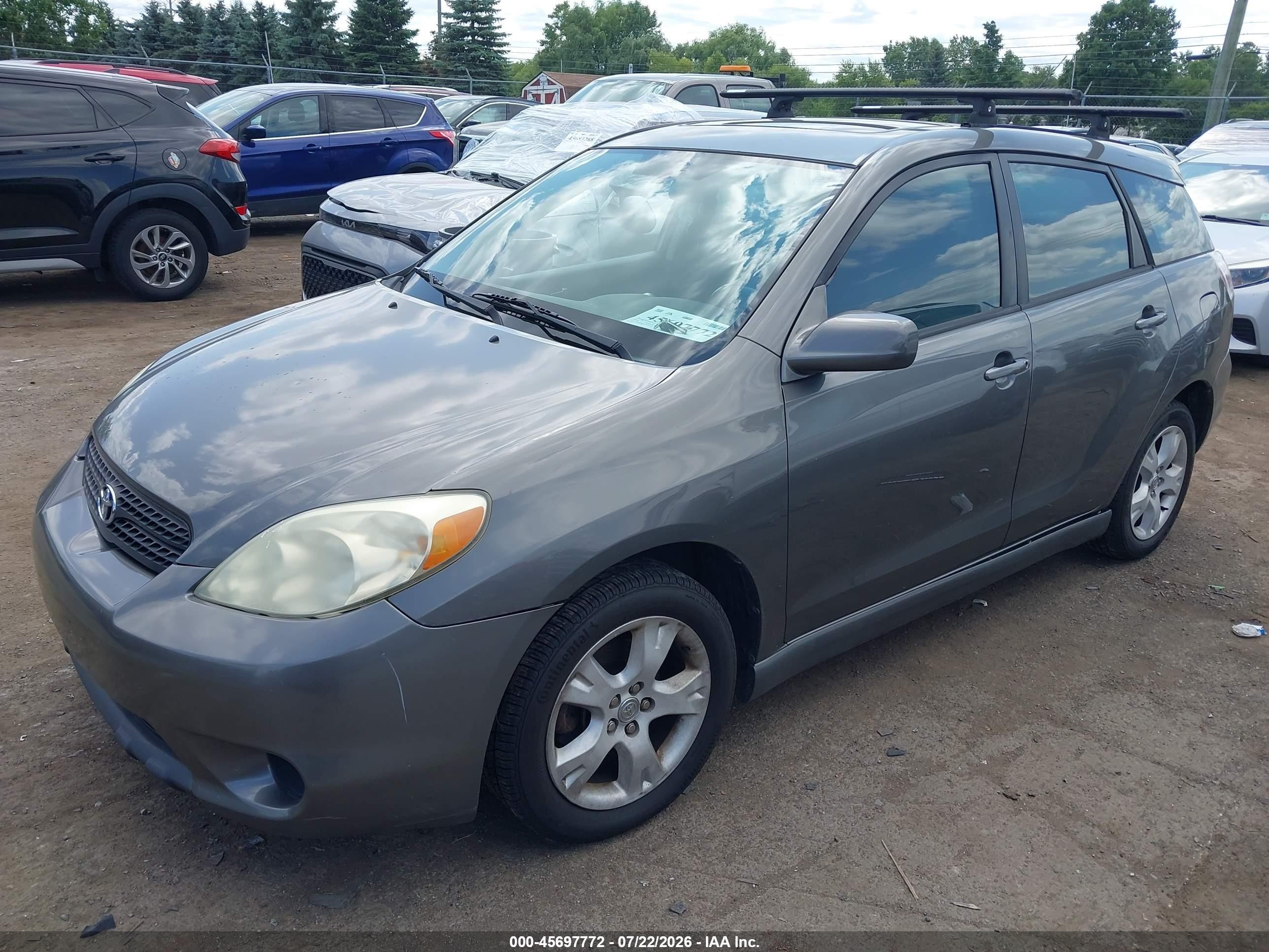 2005 Toyota Matrix Xr Серый vin: 2T1KR30E45C444622