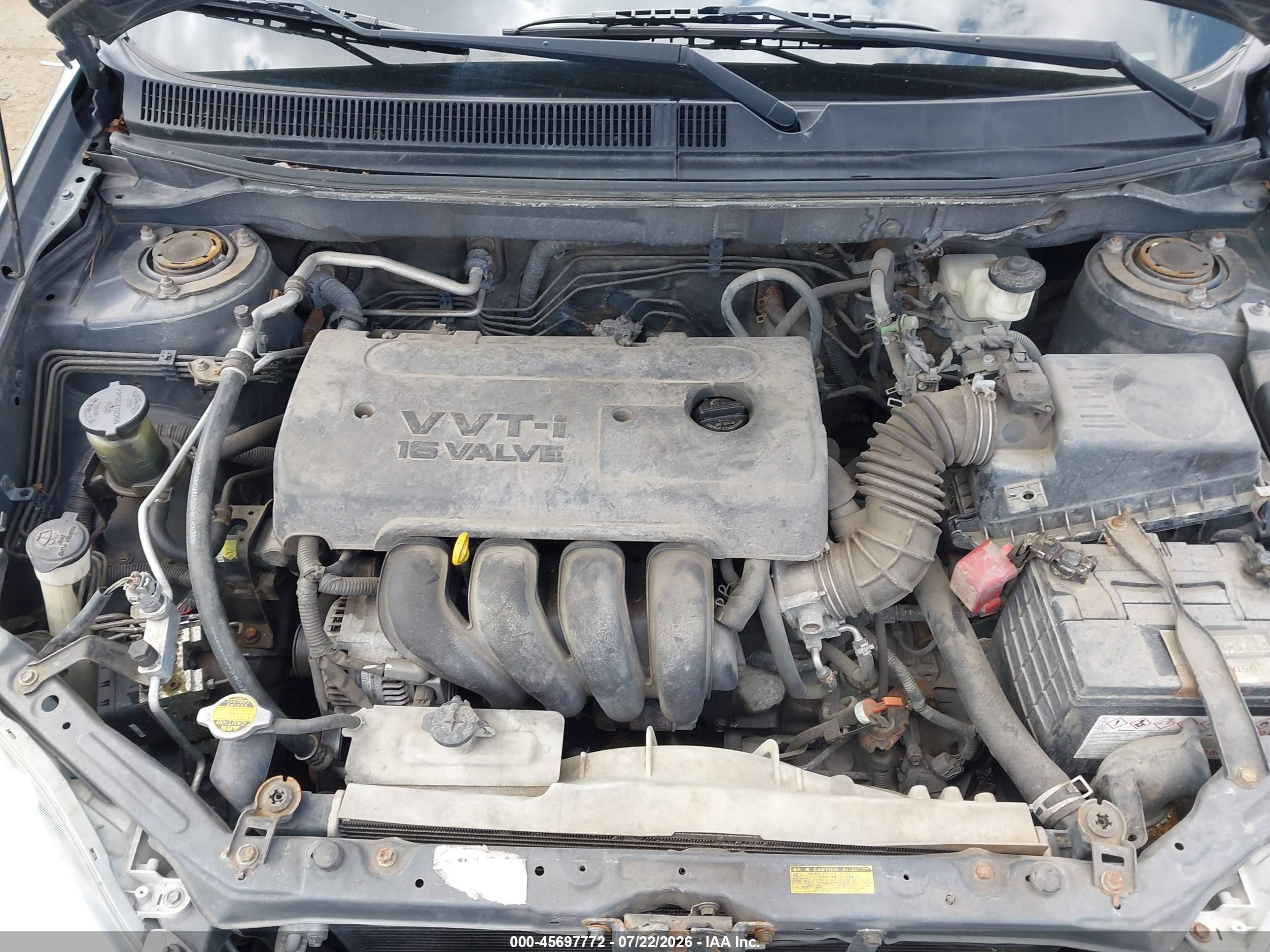 2005 Toyota Matrix Xr Серый vin: 2T1KR30E45C444622