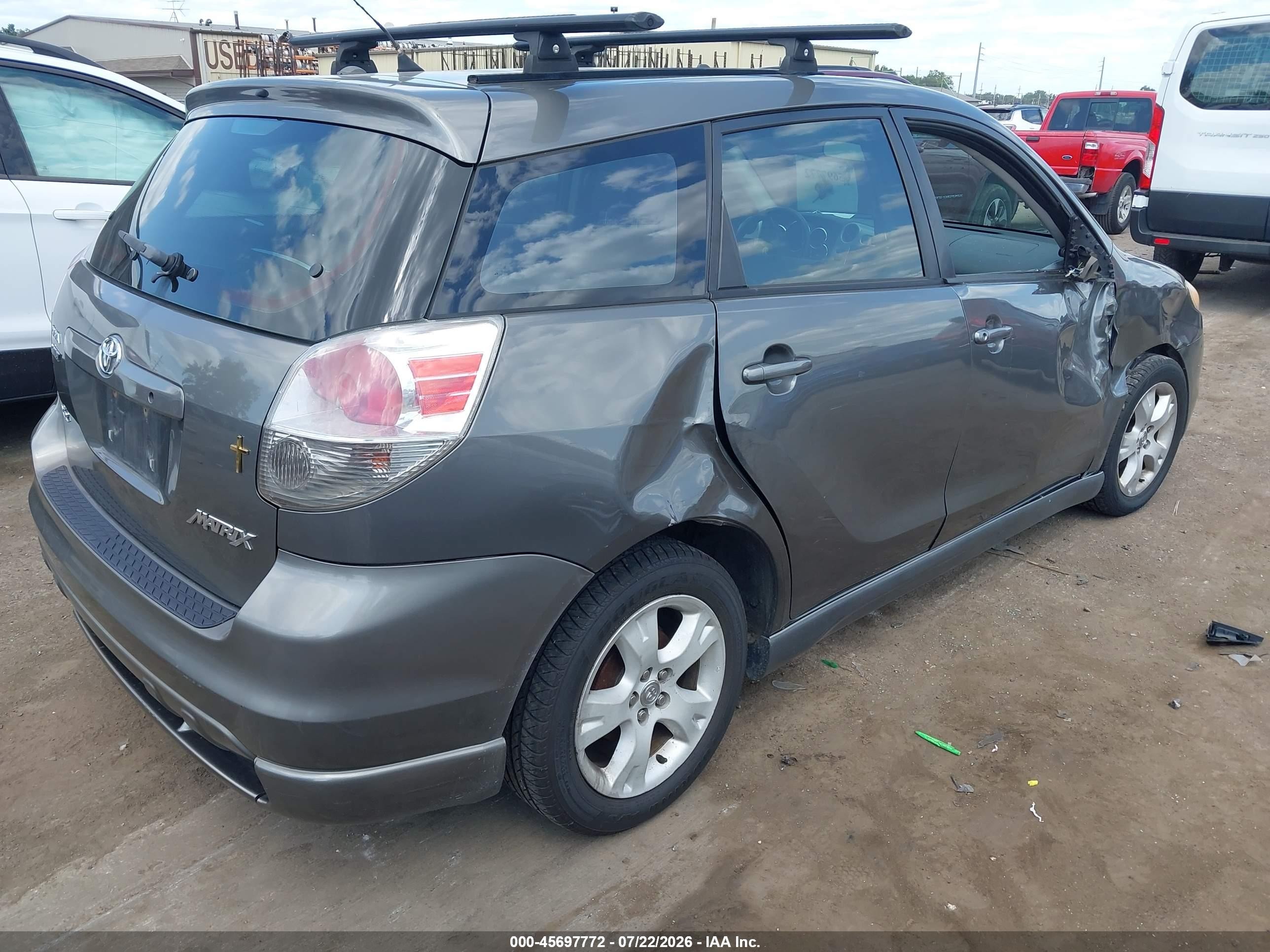 2005 Toyota Matrix Xr Серый vin: 2T1KR30E45C444622