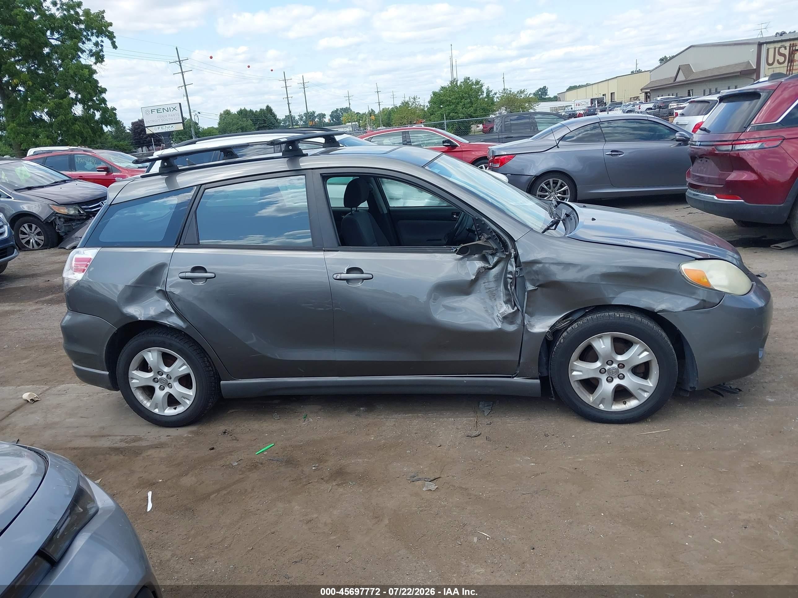2005 Toyota Matrix Xr Серый vin: 2T1KR30E45C444622