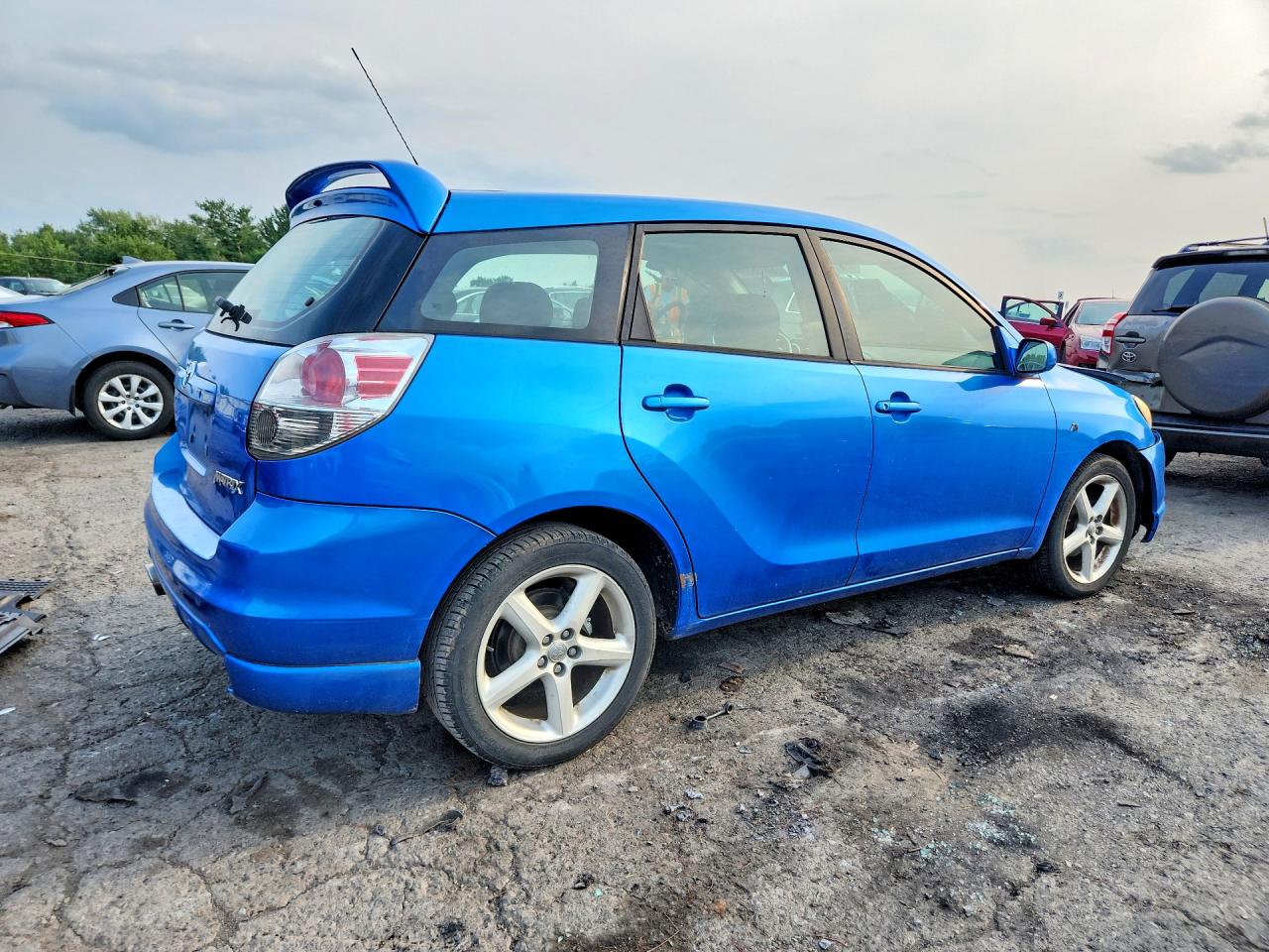 2007 Toyota Matrix Xr Blue vin: 2T1KR30E47C640000