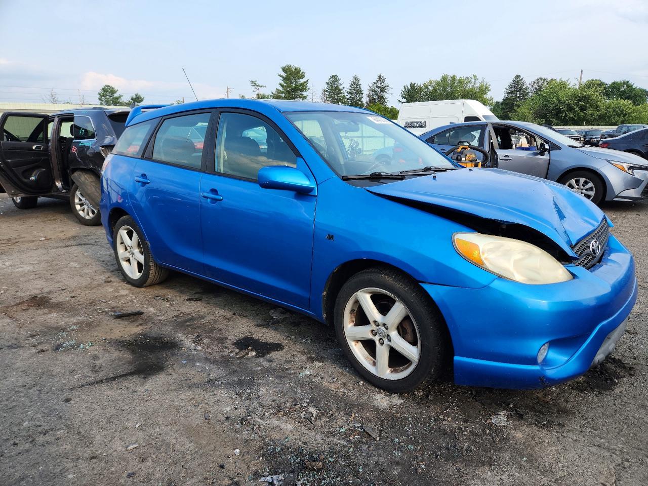 2007 Toyota Matrix Xr Blue vin: 2T1KR30E47C640000