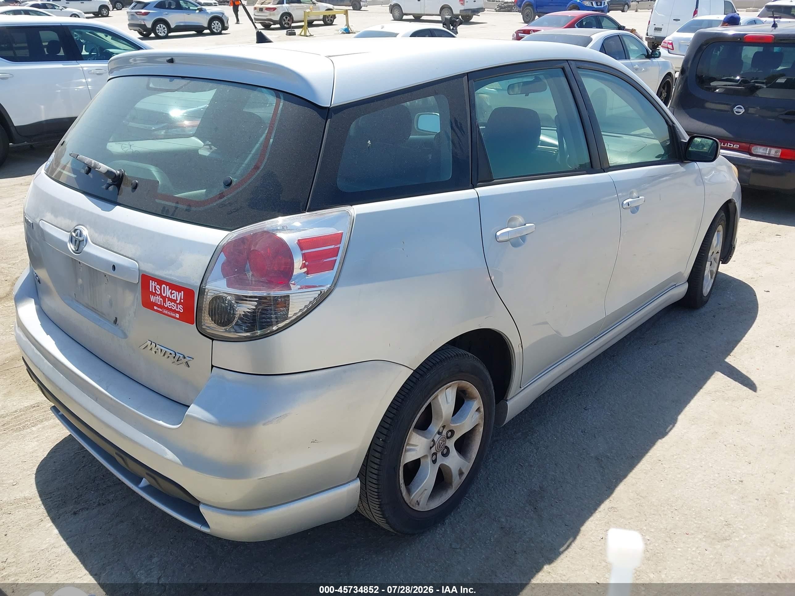 2005 Toyota Matrix Xr Silver vin: 2T1KR30E55C433757