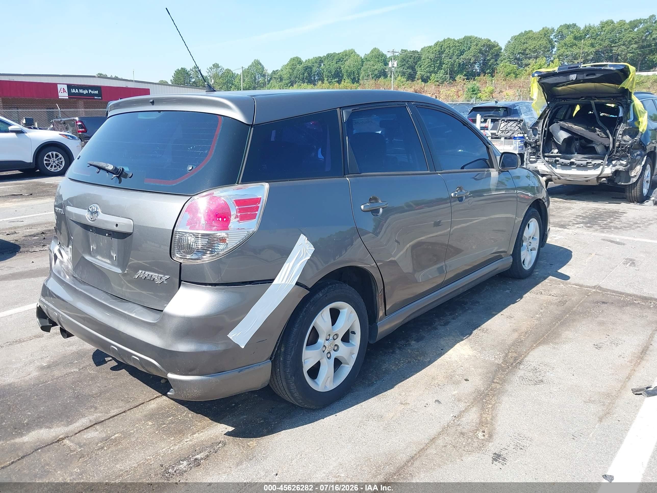 2005 Toyota Matrix Xr Gray vin: 2T1KR30E75C467764