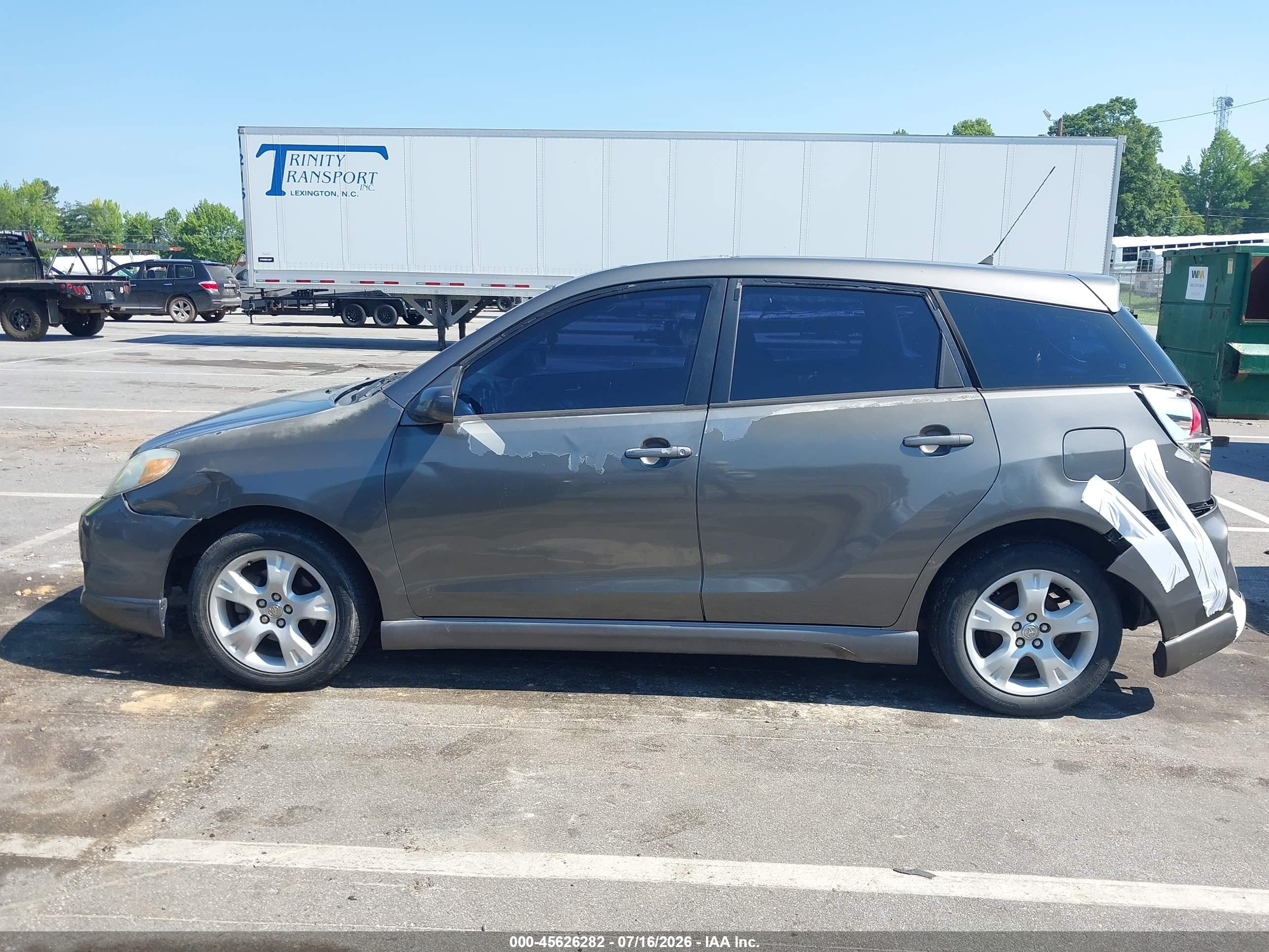 2005 Toyota Matrix Xr Gray vin: 2T1KR30E75C467764