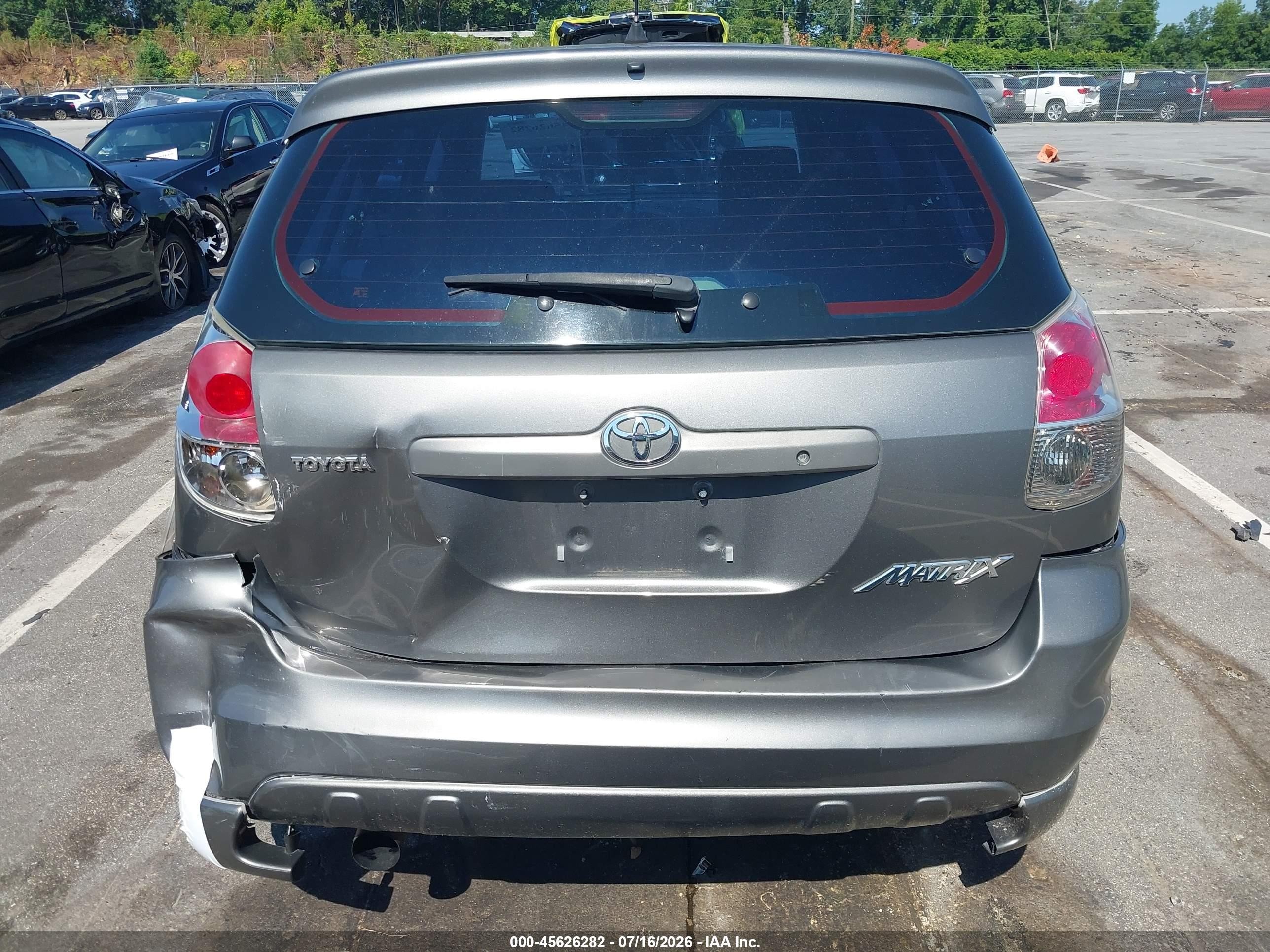 2005 Toyota Matrix Xr Gray vin: 2T1KR30E75C467764