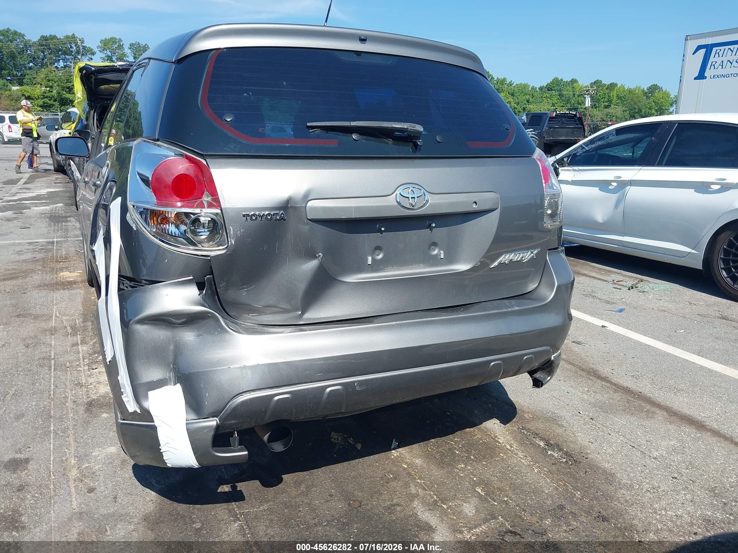 2005 Toyota Matrix Xr Gray vin: 2T1KR30E75C467764