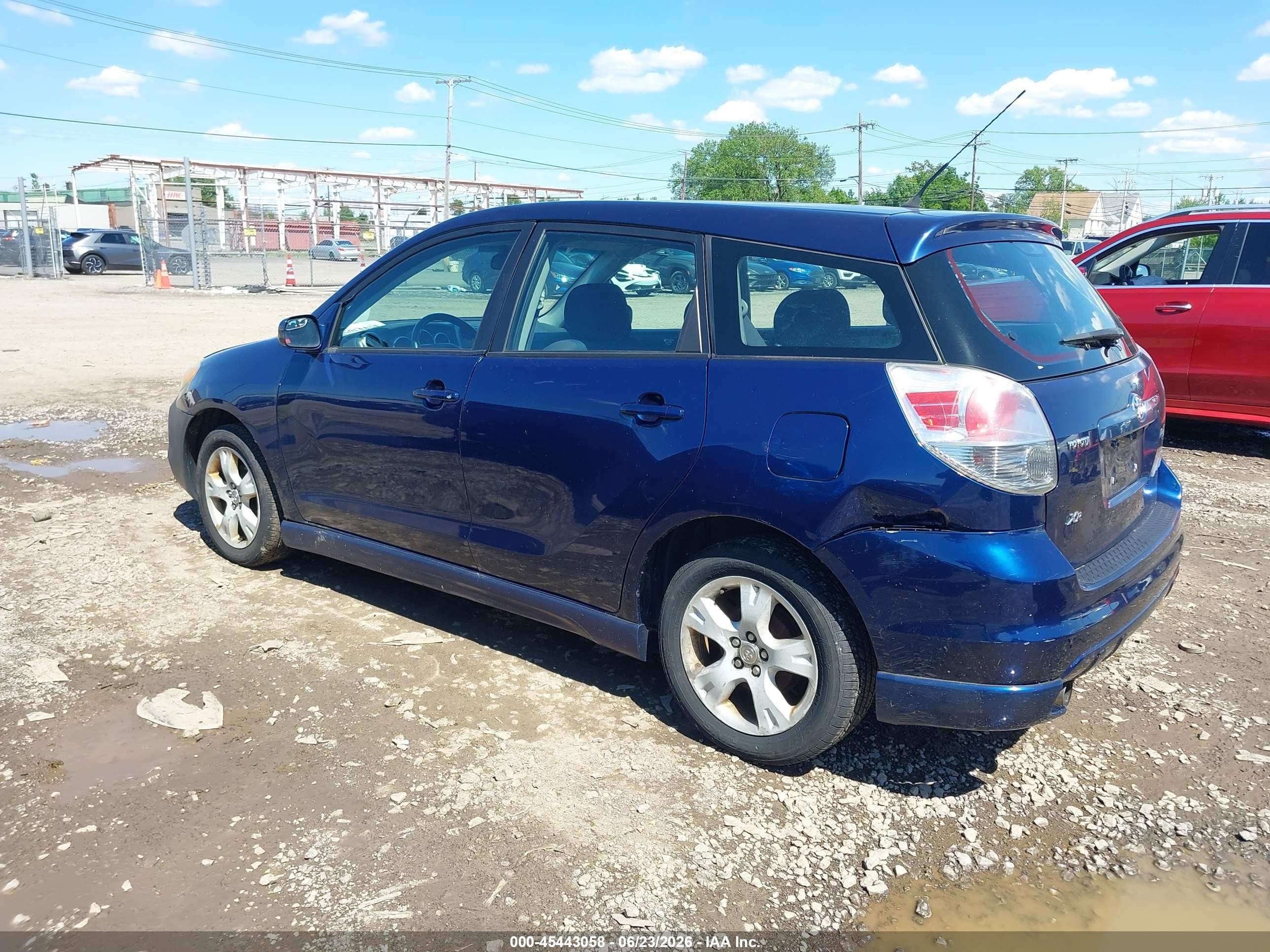 2005 Toyota Matrix Xr Blue vin: 2T1KR30E75C503453