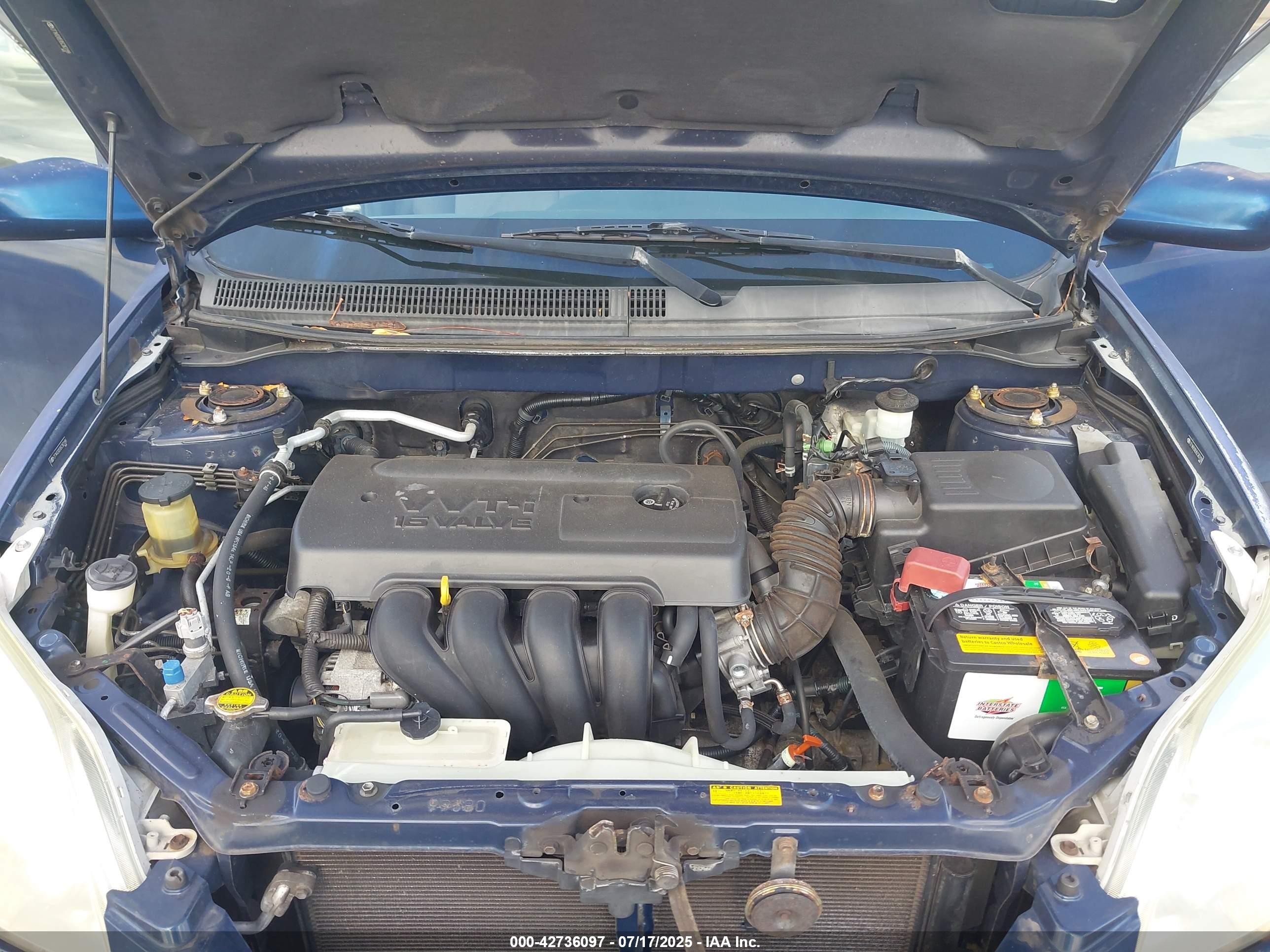 2005 Toyota Matrix Xr Blue vin: 2T1KR30E85C363199