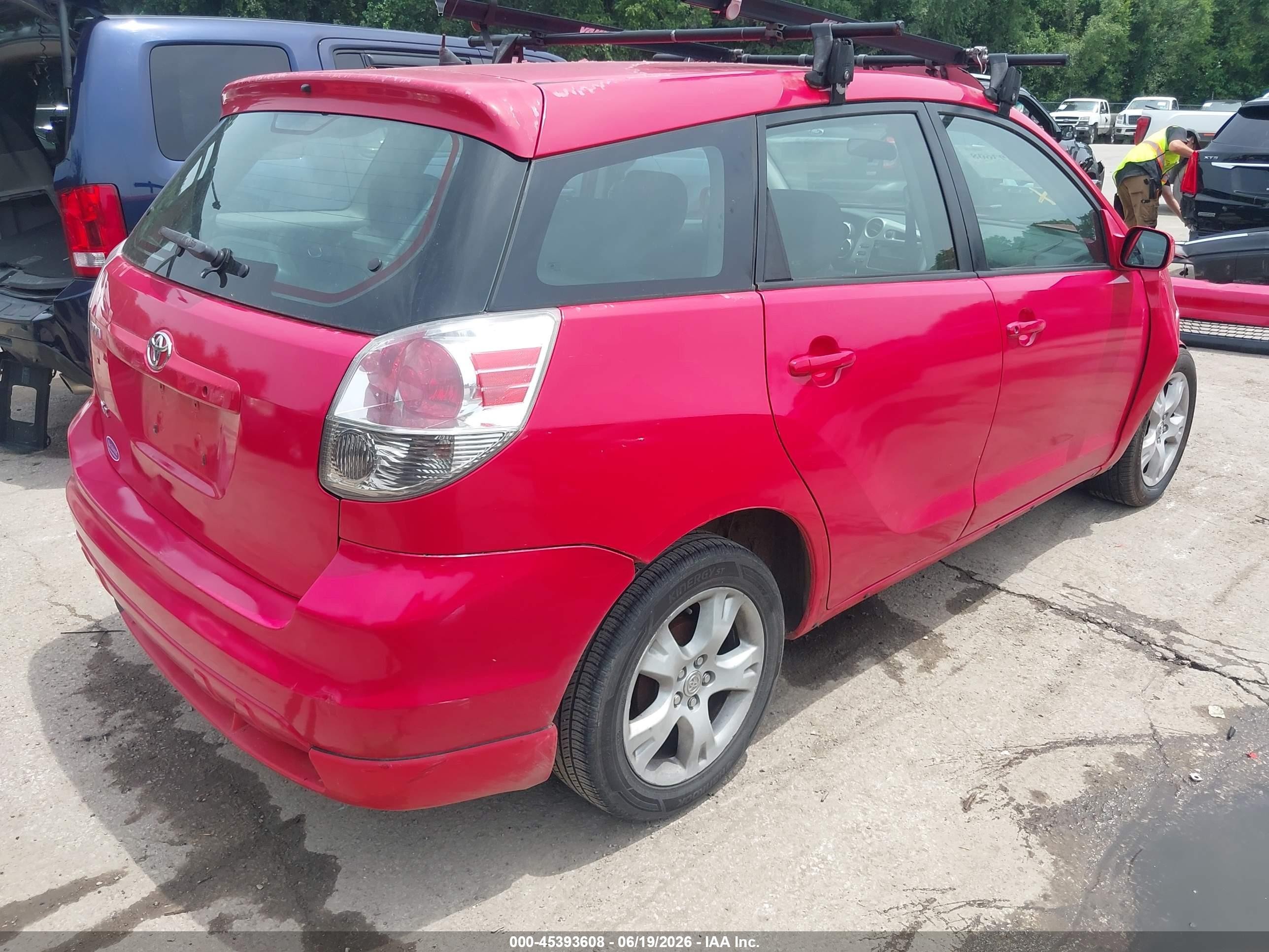 2006 Toyota Matrix Xr Red vin: 2T1KR30E96C584103