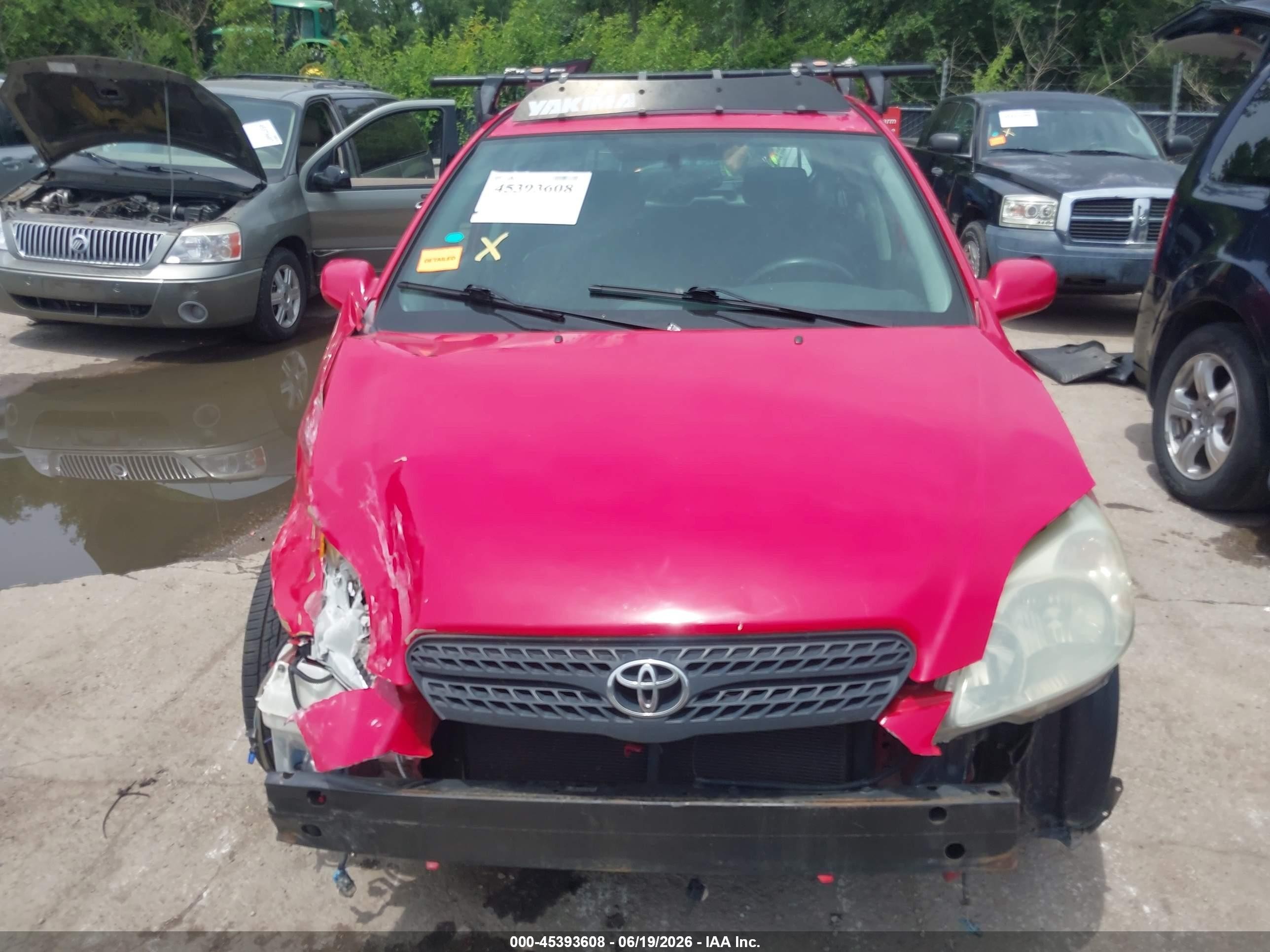 2006 Toyota Matrix Xr Red vin: 2T1KR30E96C584103