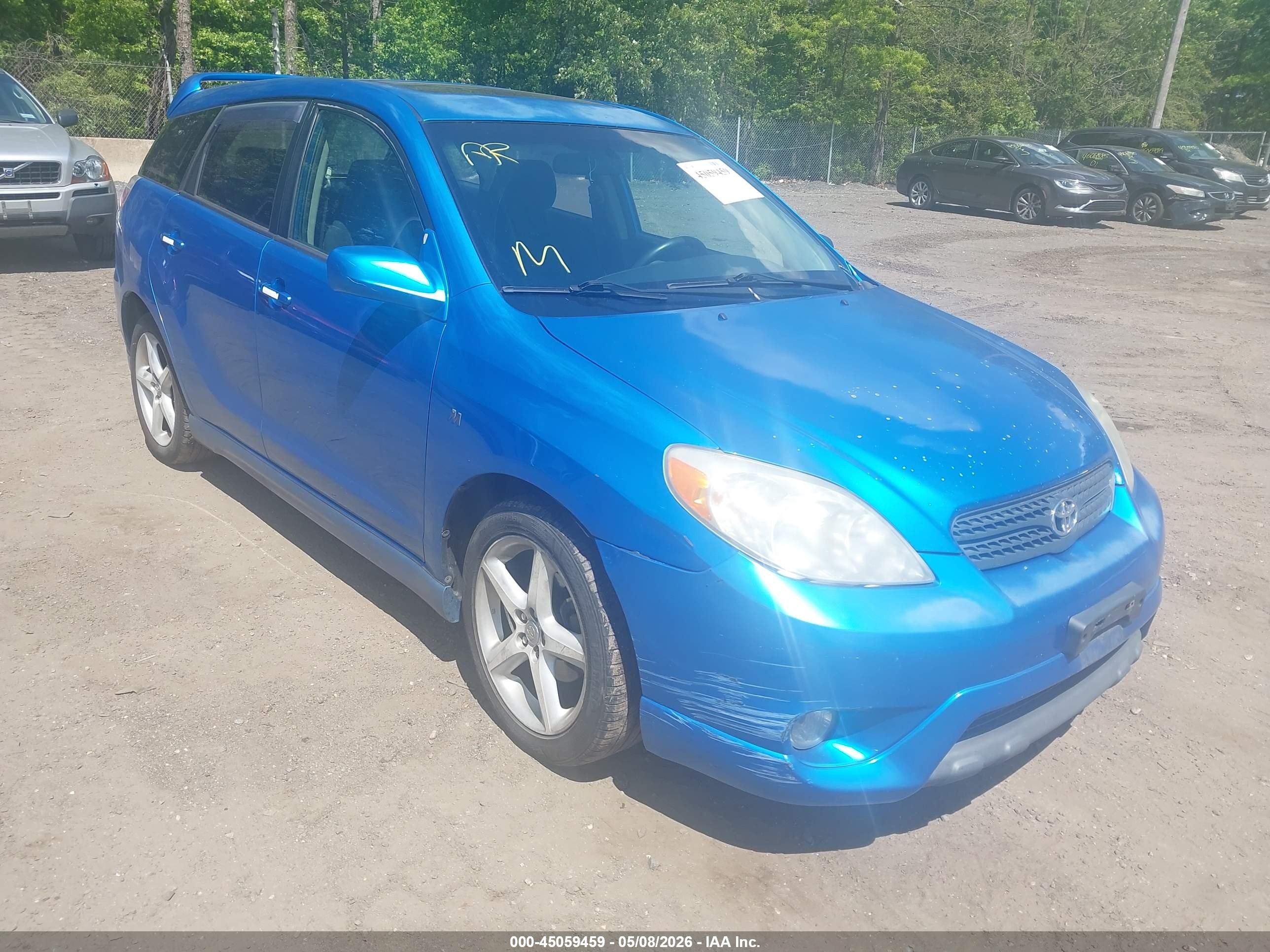 2007 Toyota Matrix Xr Blue vin: 2T1KR30EX7C645704