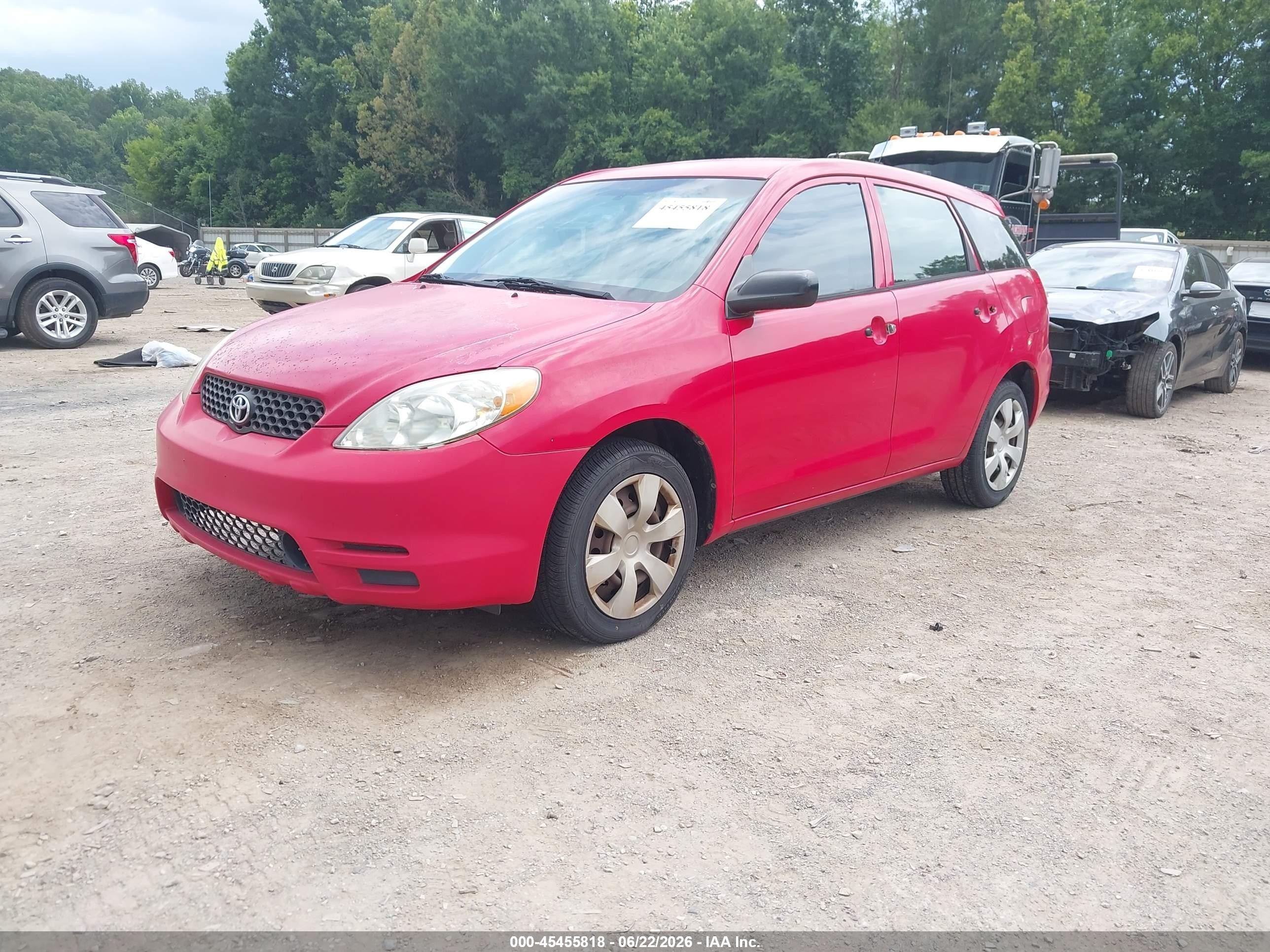 2003 Toyota Matrix Standard Red vin: 2T1KR32E03C110906