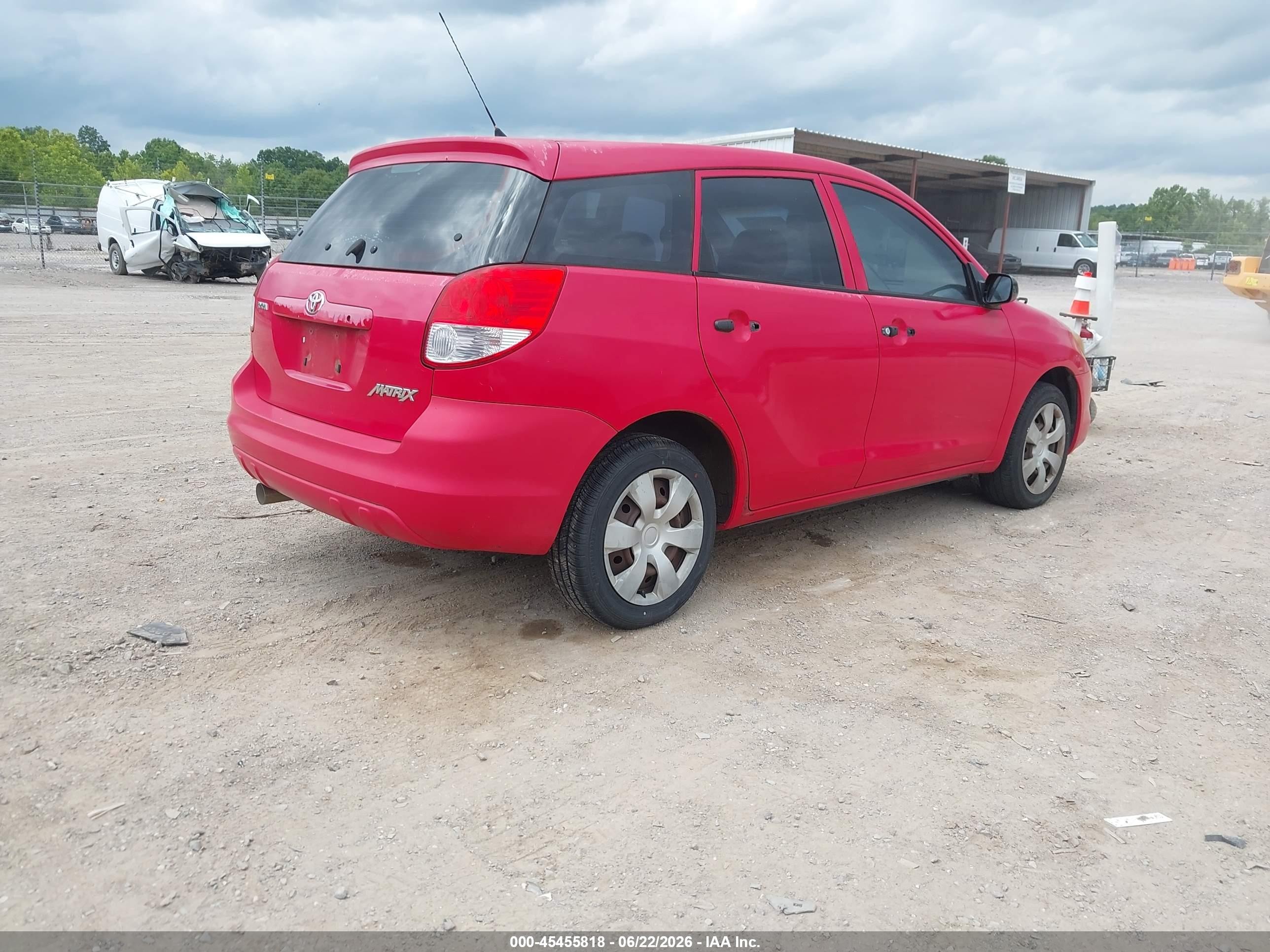 2003 Toyota Matrix Standard Red vin: 2T1KR32E03C110906