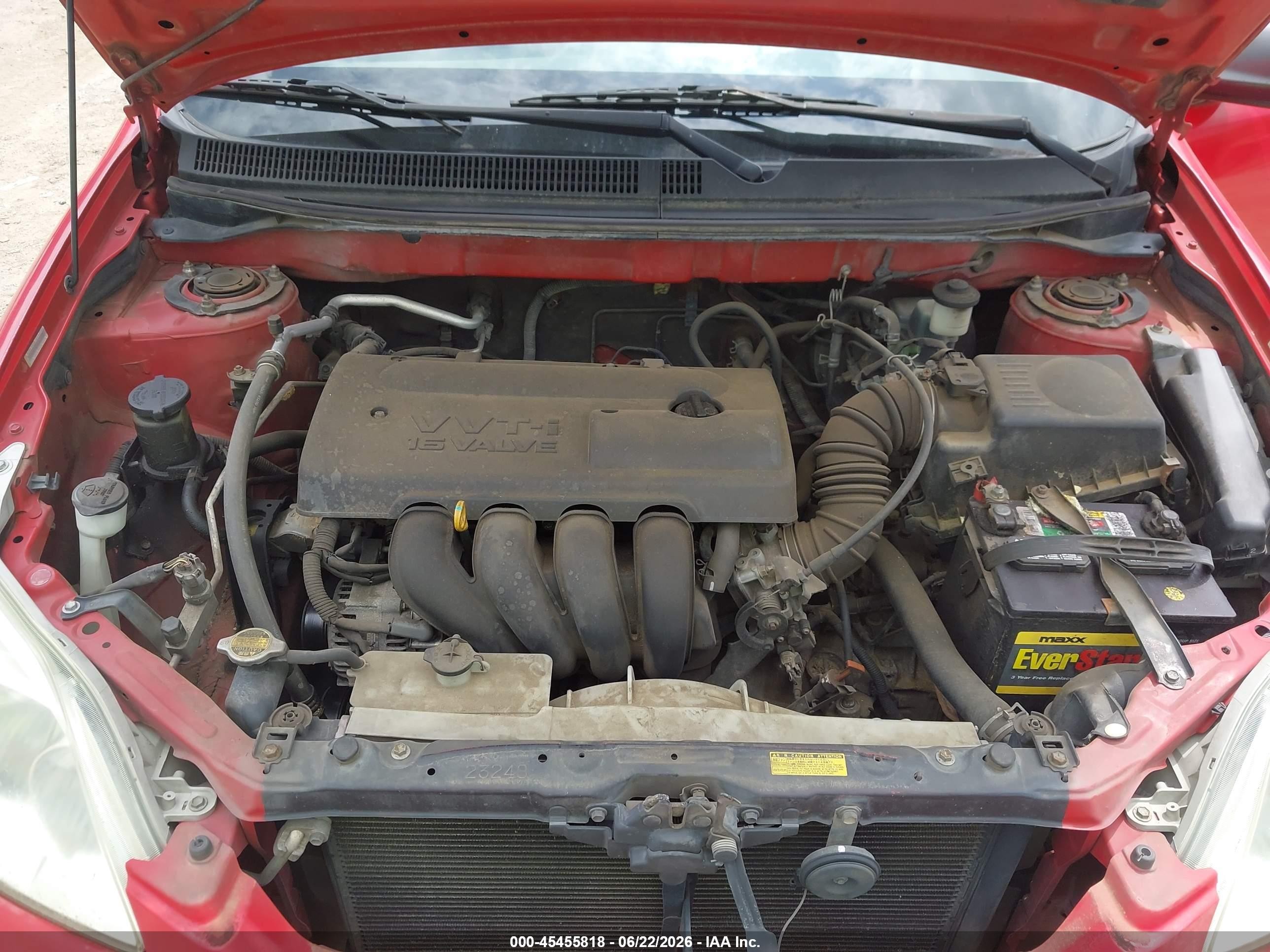 2003 Toyota Matrix Standard Red vin: 2T1KR32E03C110906