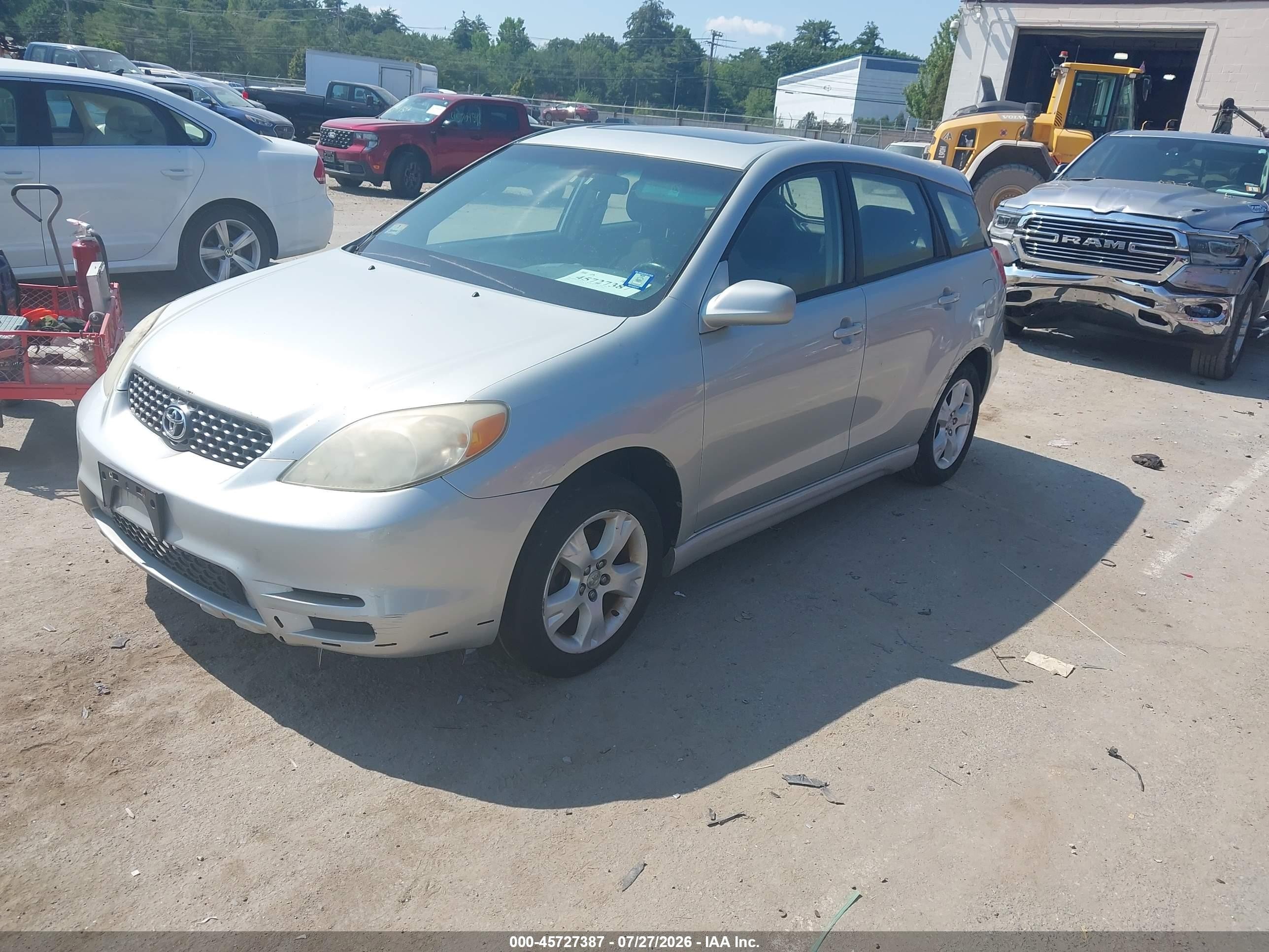 2003 Toyota Matrix Xr Серебряный vin: 2T1KR32E03C157739