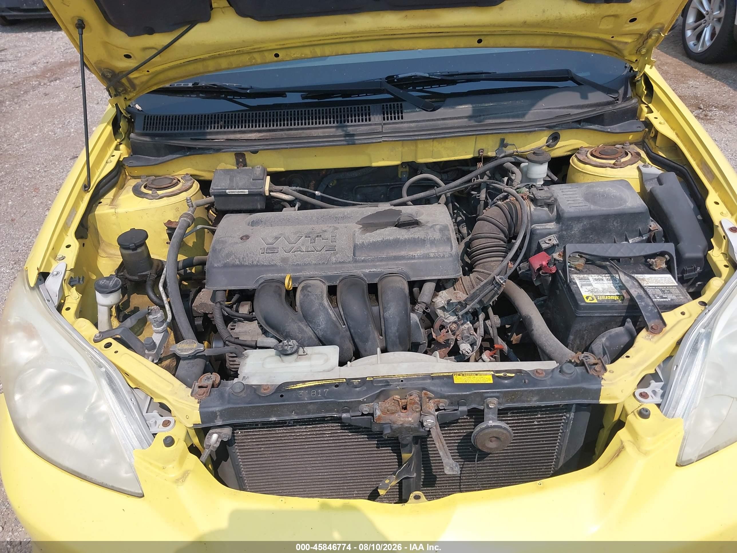 2004 Toyota Matrix Standard Yellow vin: 2T1KR32E04C173487