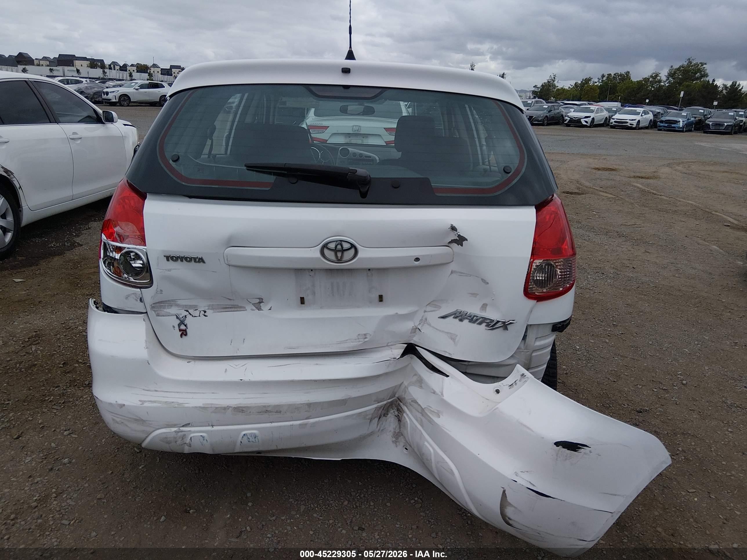2004 Toyota Matrix Xr White vin: 2T1KR32E04C283424