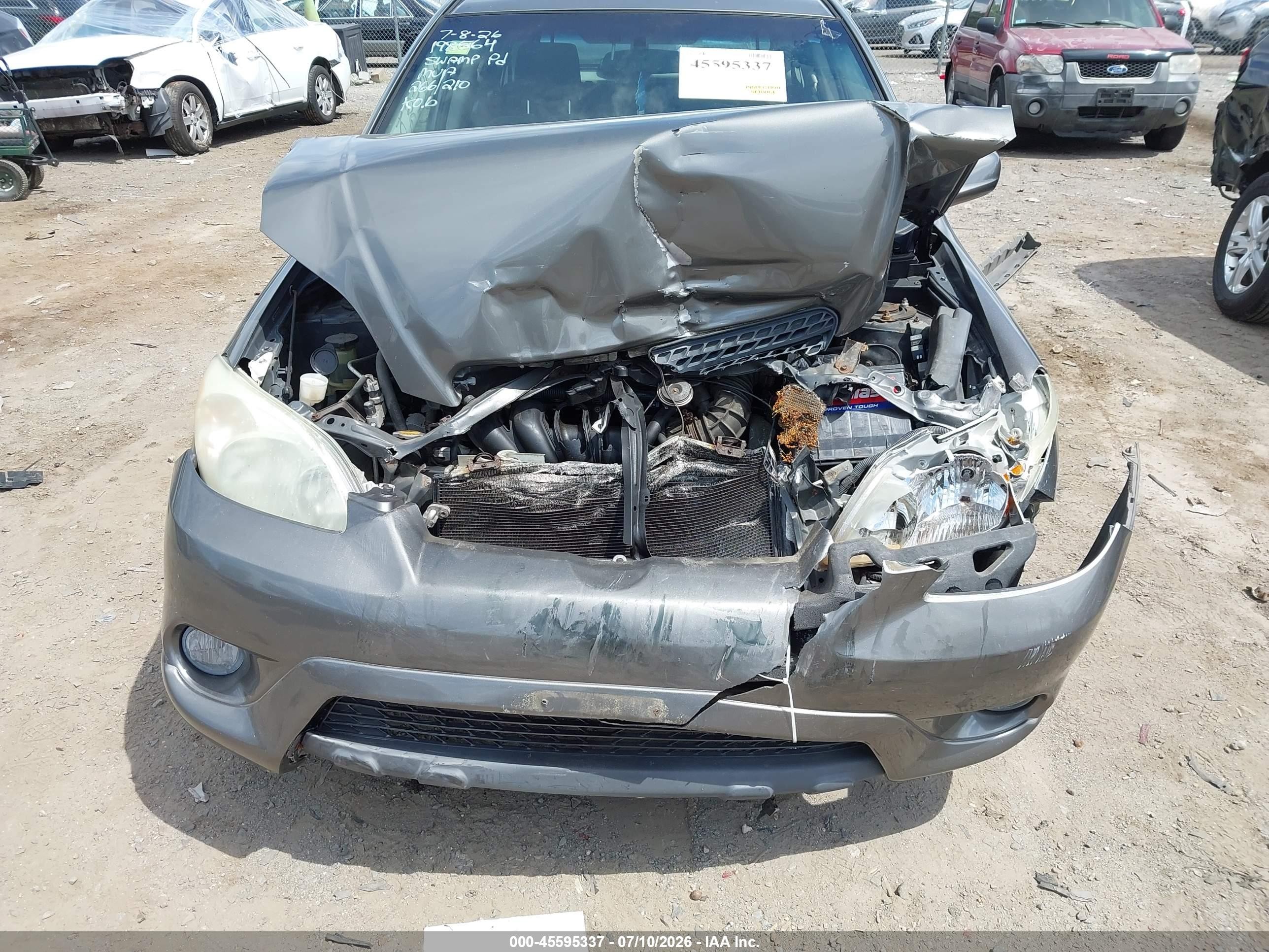 2006 Toyota Matrix Xr Gray vin: 2T1KR32E06C596170