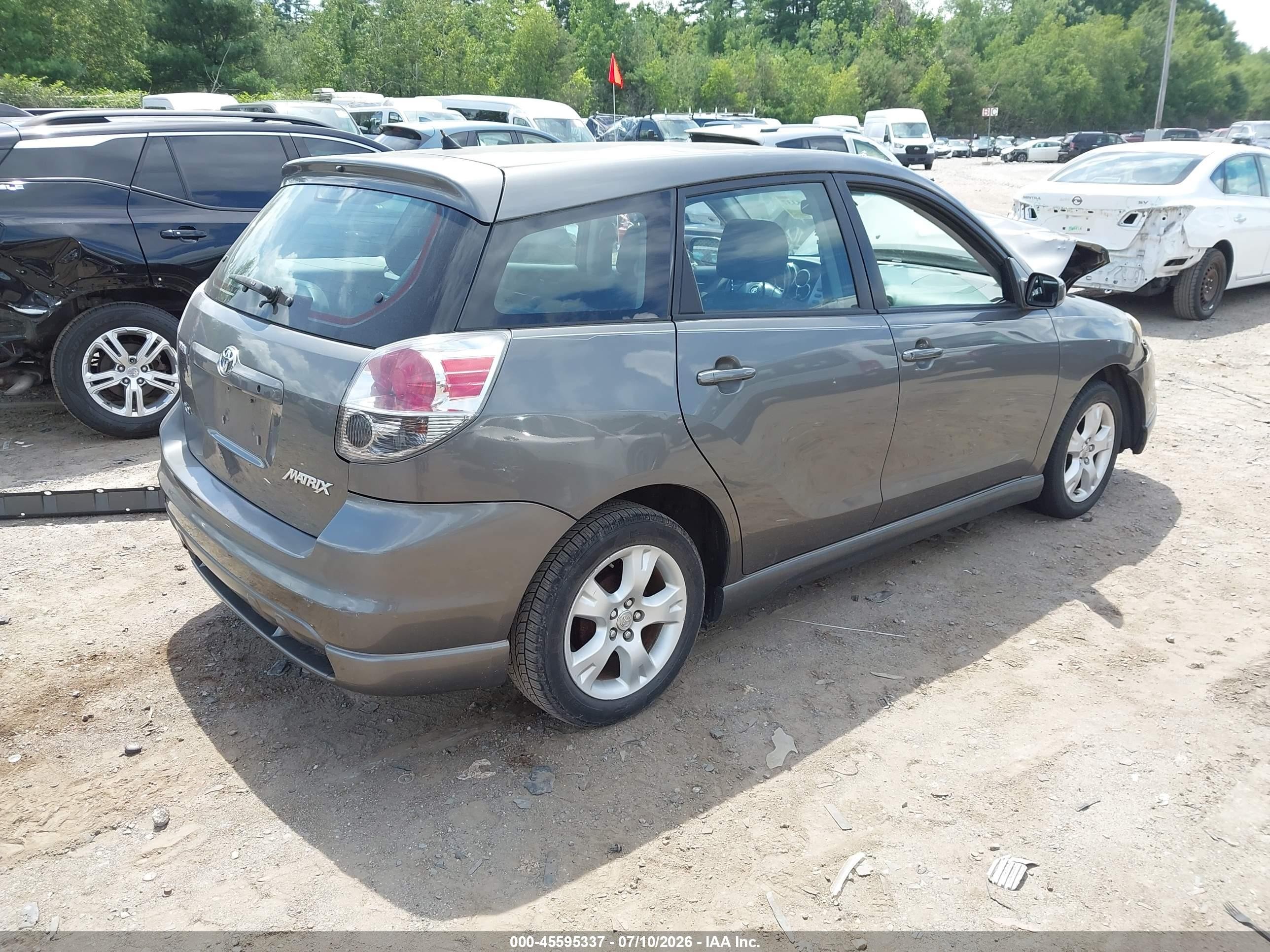 2006 Toyota Matrix Xr Gray vin: 2T1KR32E06C596170