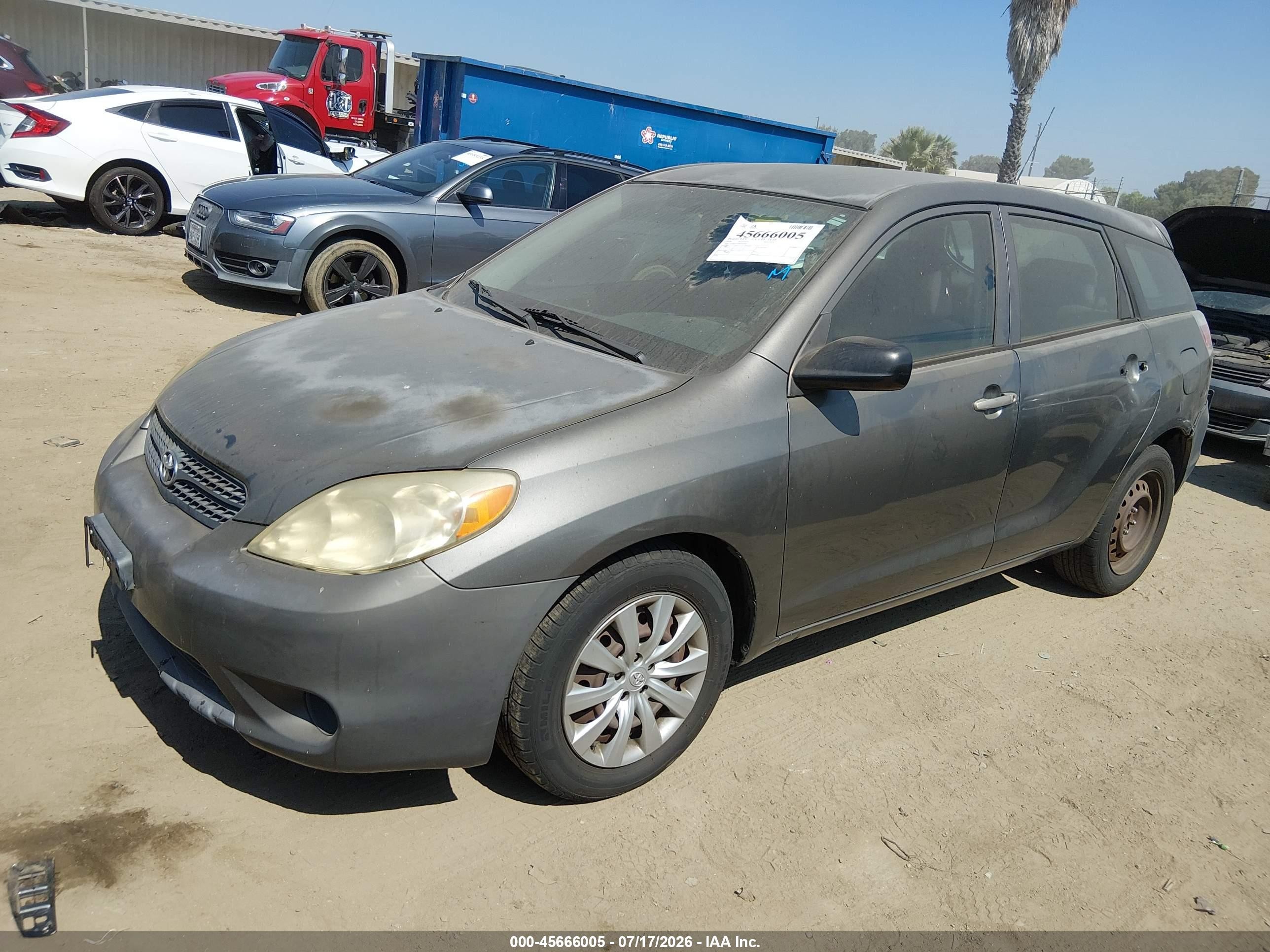2006 Toyota Matrix   Gray vin: 2T1KR32E06C611766