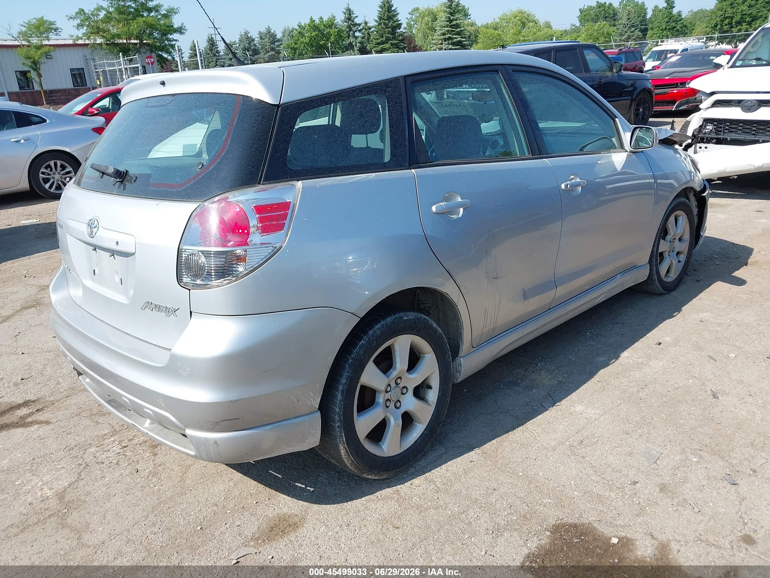 2006 Toyota Matrix Xr Silver vin: 2T1KR32E06C614277
