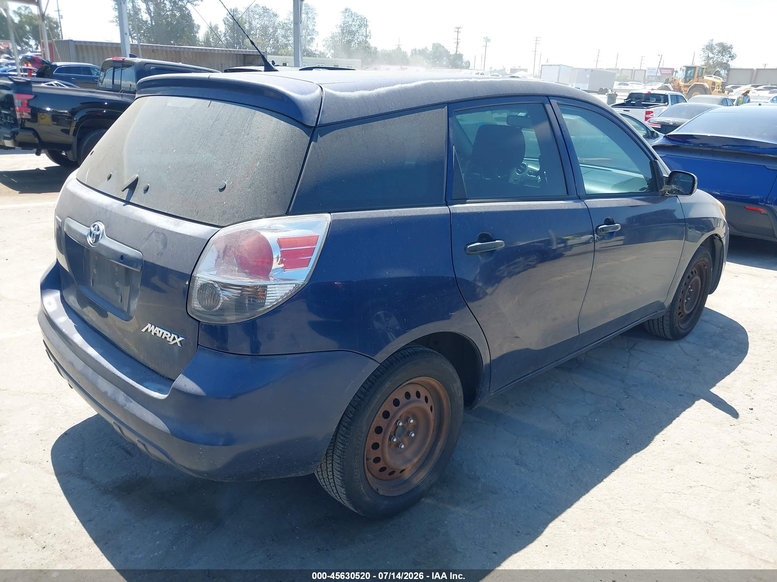 2006 Toyota Matrix   Dark Blue vin: 2T1KR32E06C616790
