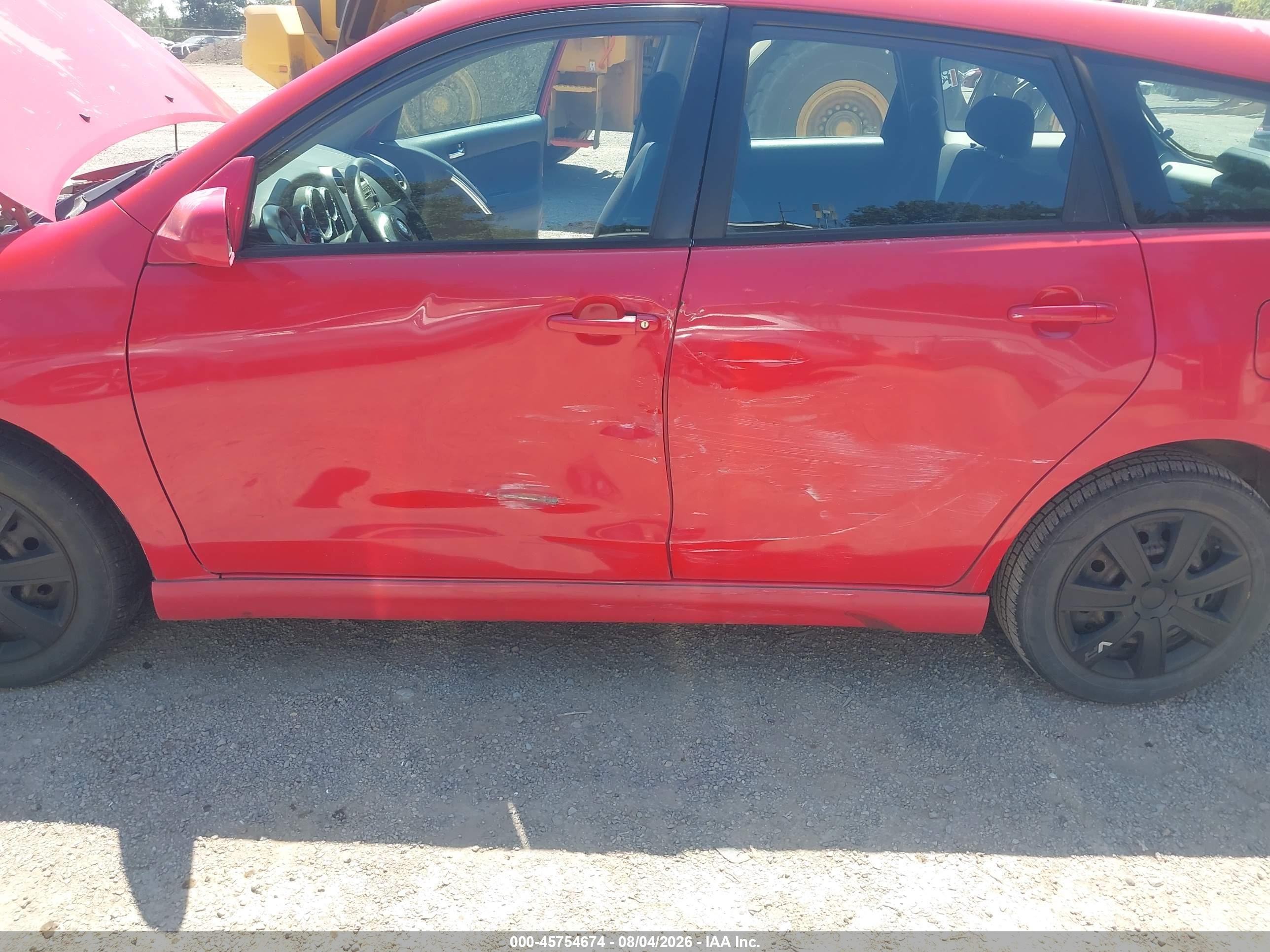 2007 Toyota Matrix Xr Red vin: 2T1KR32E07C661374