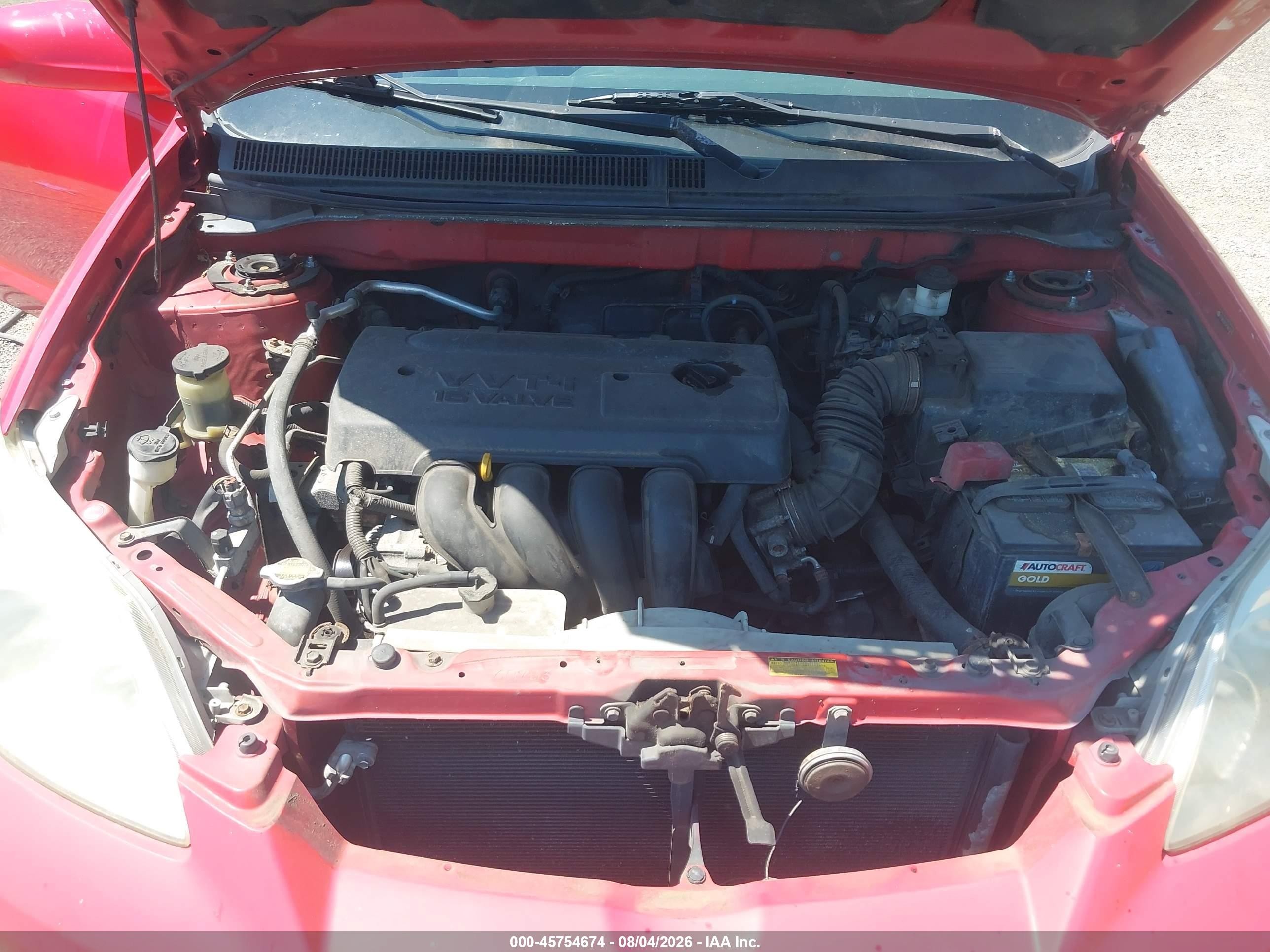 2007 Toyota Matrix Xr Red vin: 2T1KR32E07C661374