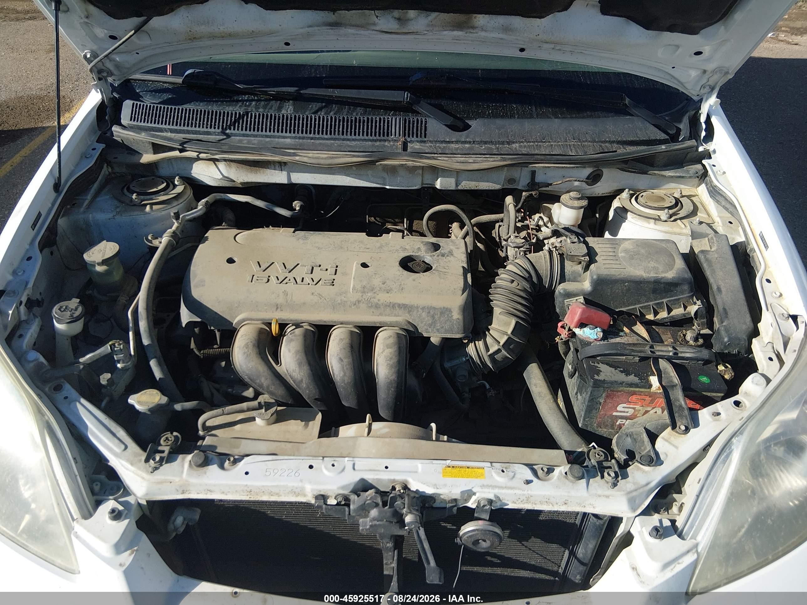 2007 Toyota Matrix   Белый vin: 2T1KR32E07C675162
