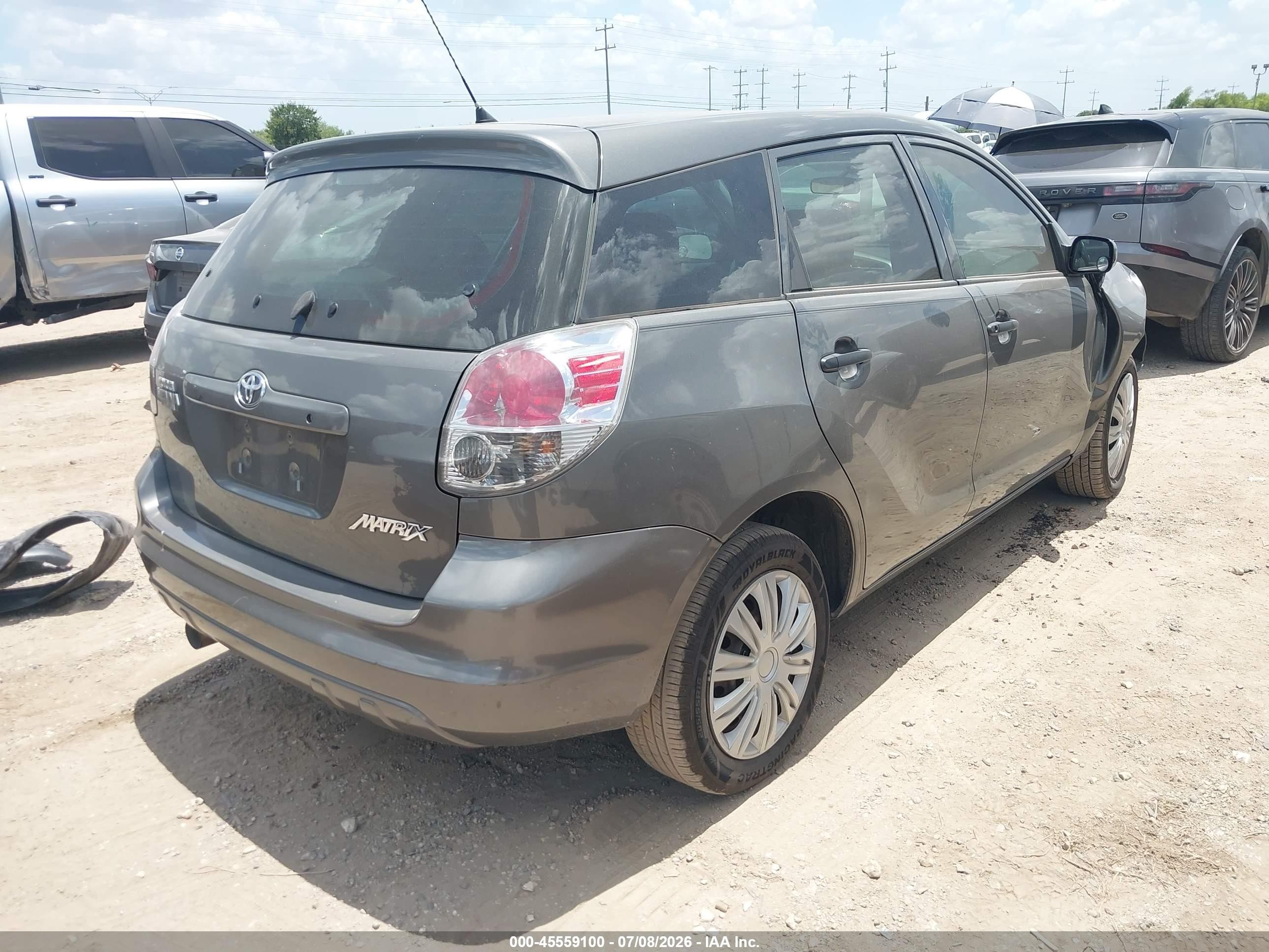 2008 Toyota Matrix Std Gray vin: 2T1KR32E08C709389