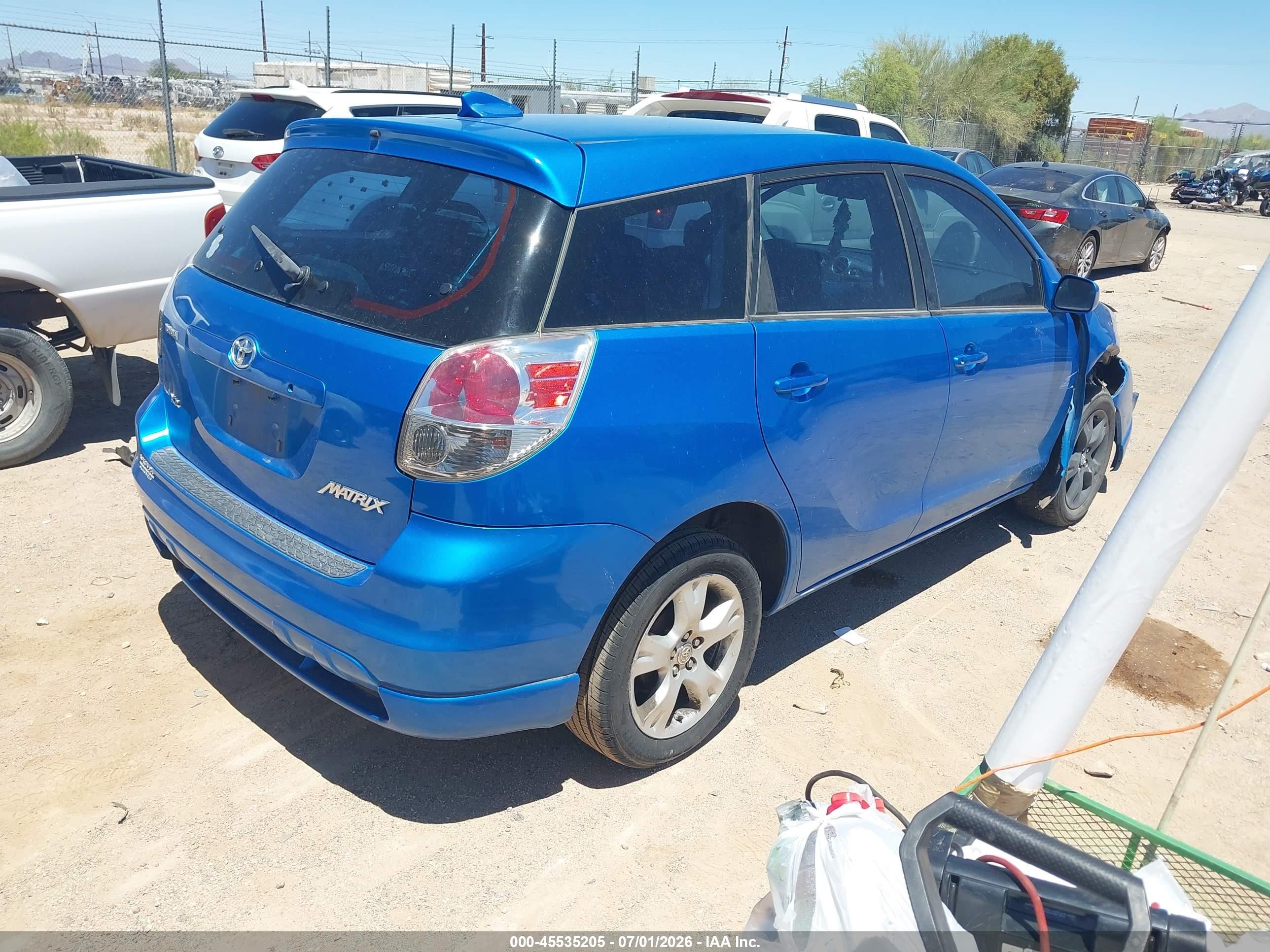 2008 Toyota Matrix Xr Blue vin: 2T1KR32E08C709540