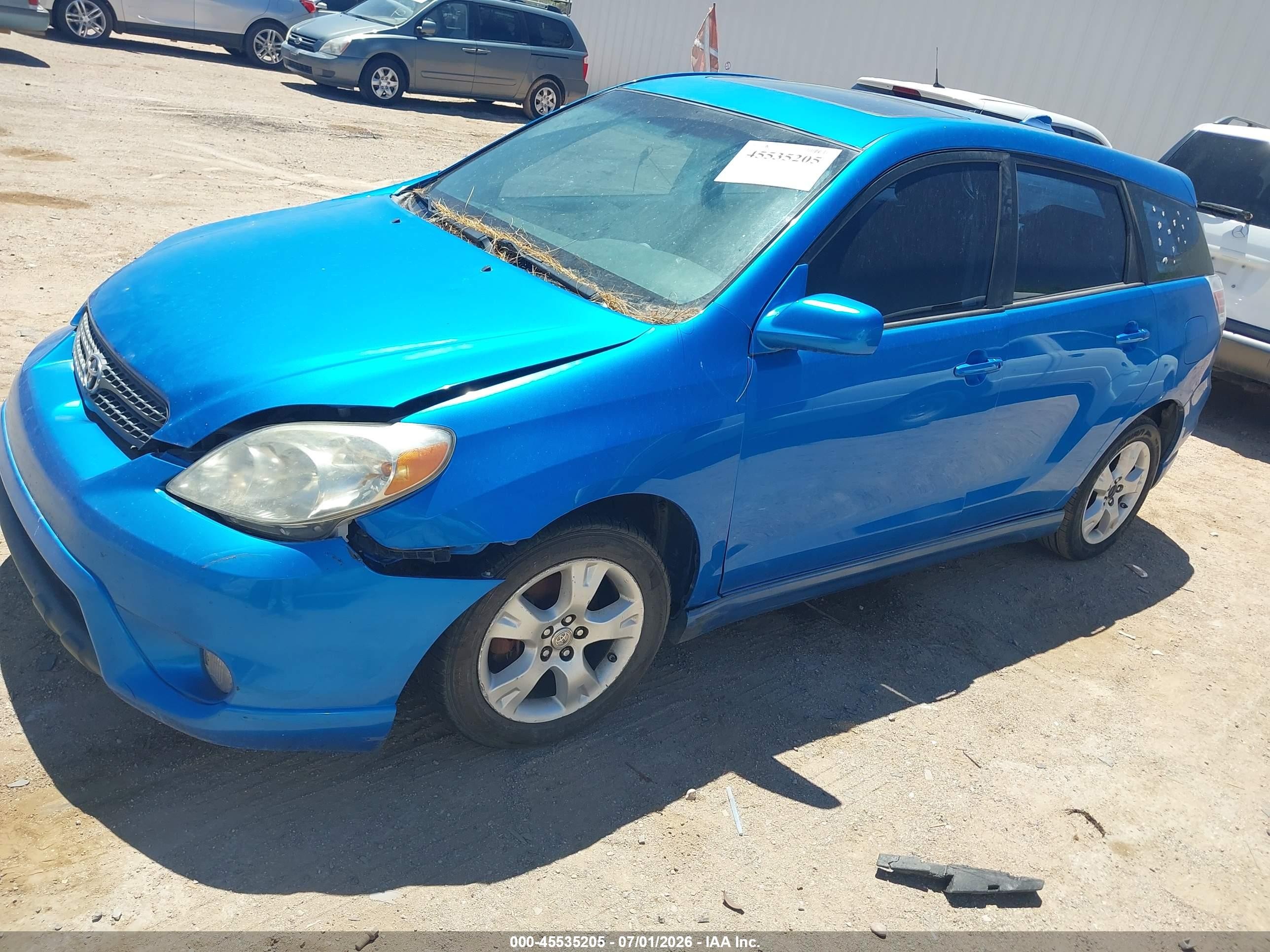 2008 Toyota Matrix Xr Blue vin: 2T1KR32E08C709540