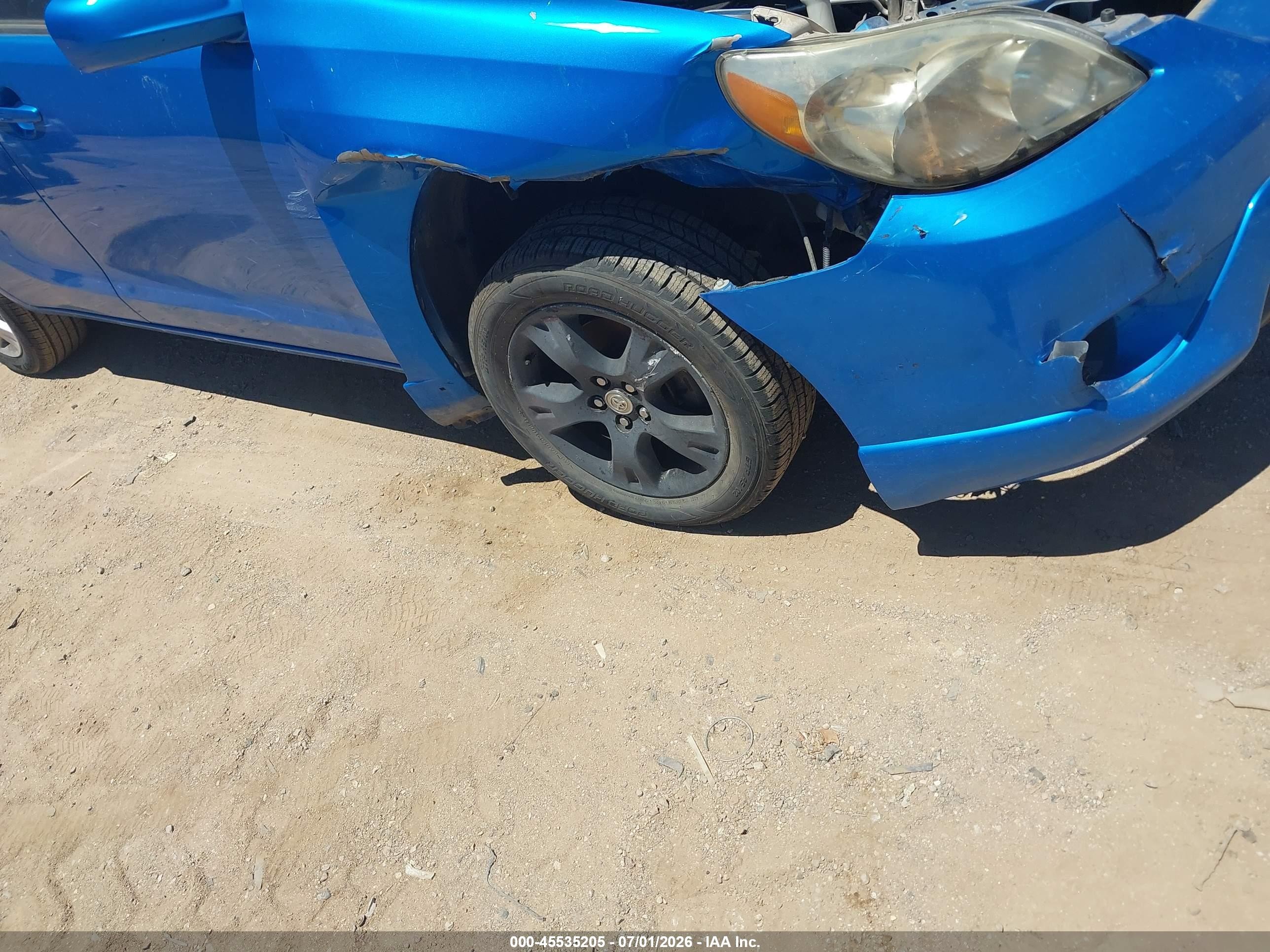2008 Toyota Matrix Xr Blue vin: 2T1KR32E08C709540