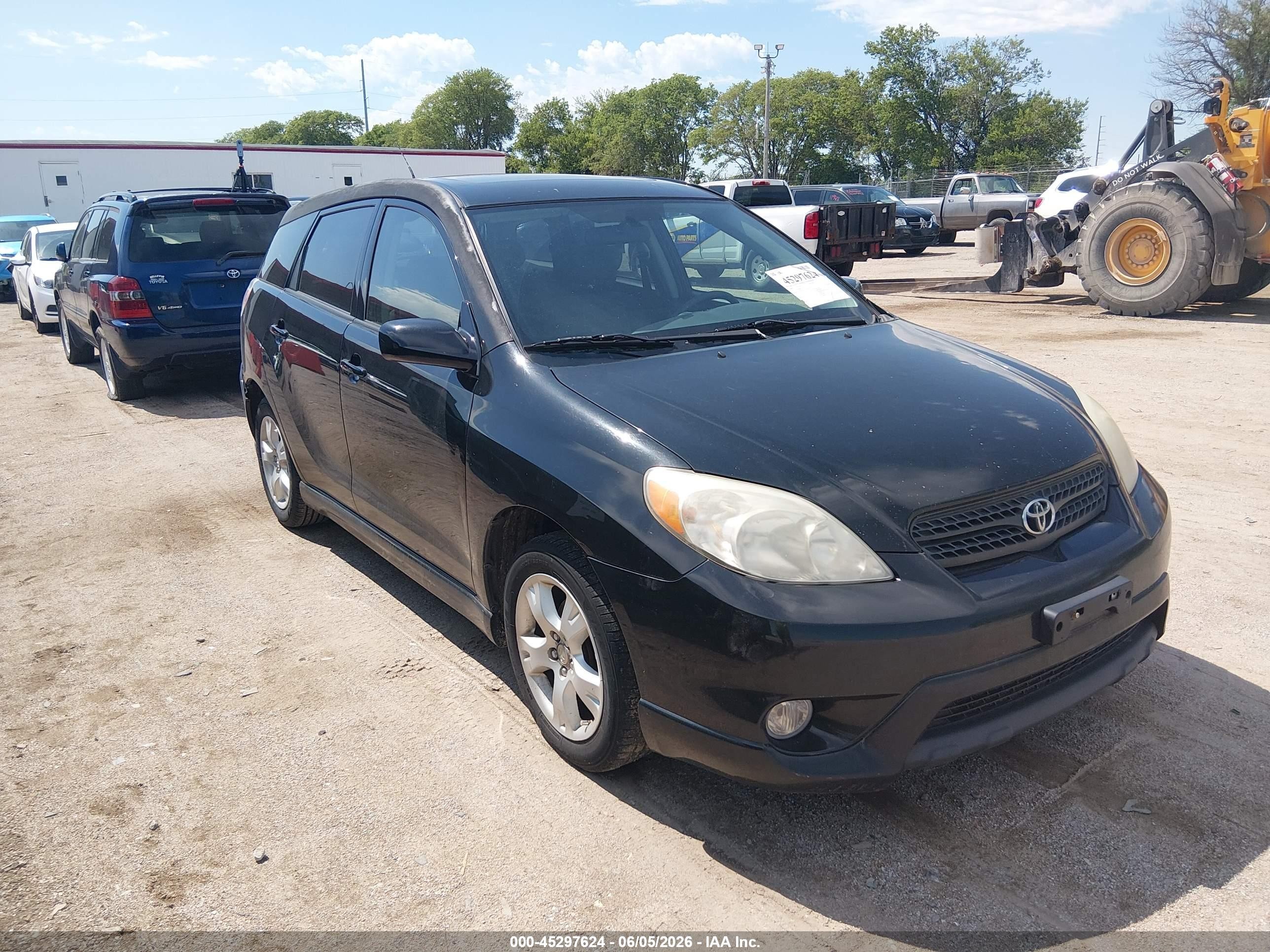 2008 Toyota Matrix Xr Black vin: 2T1KR32E08C711174