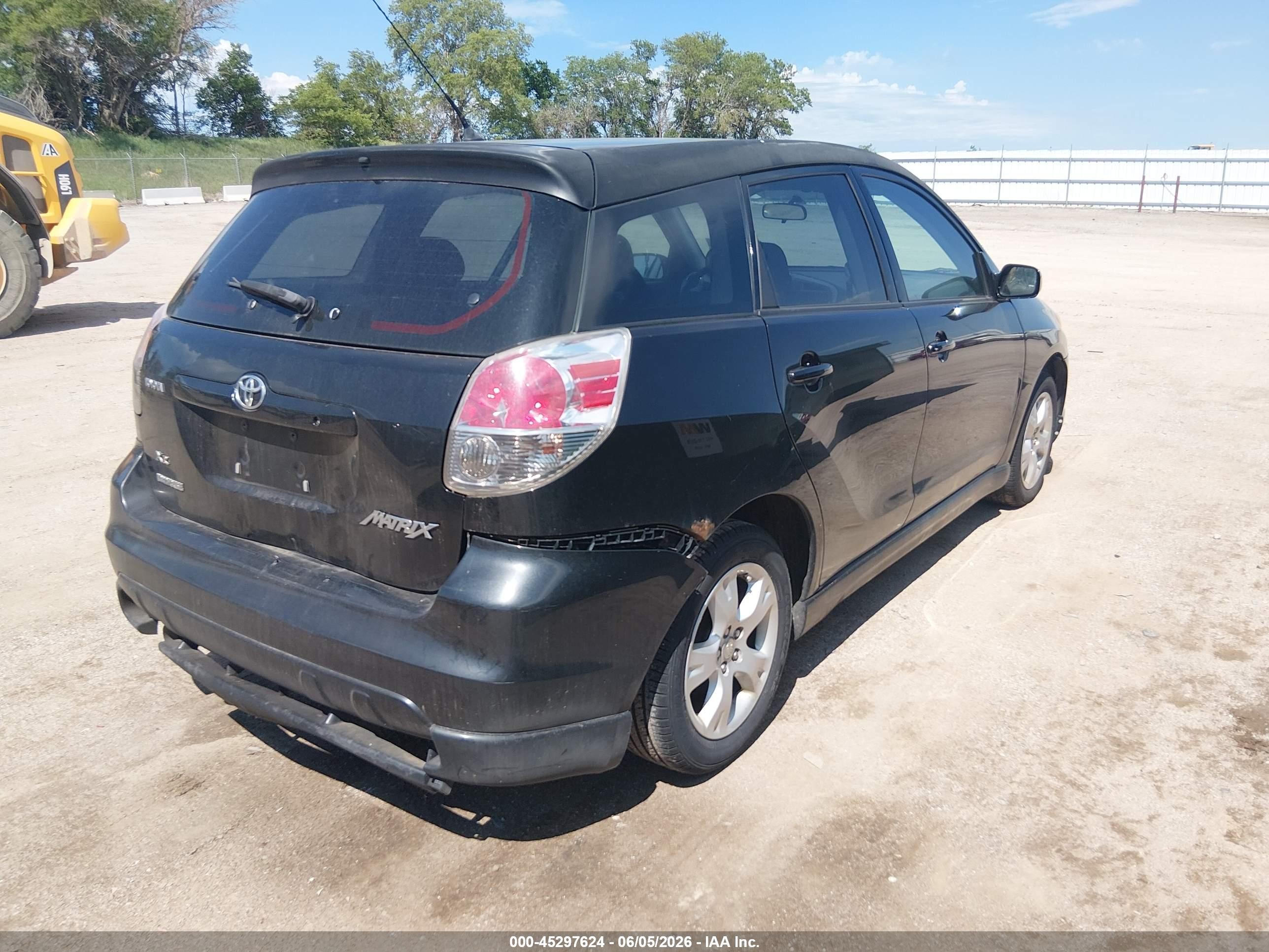 2008 Toyota Matrix Xr Black vin: 2T1KR32E08C711174