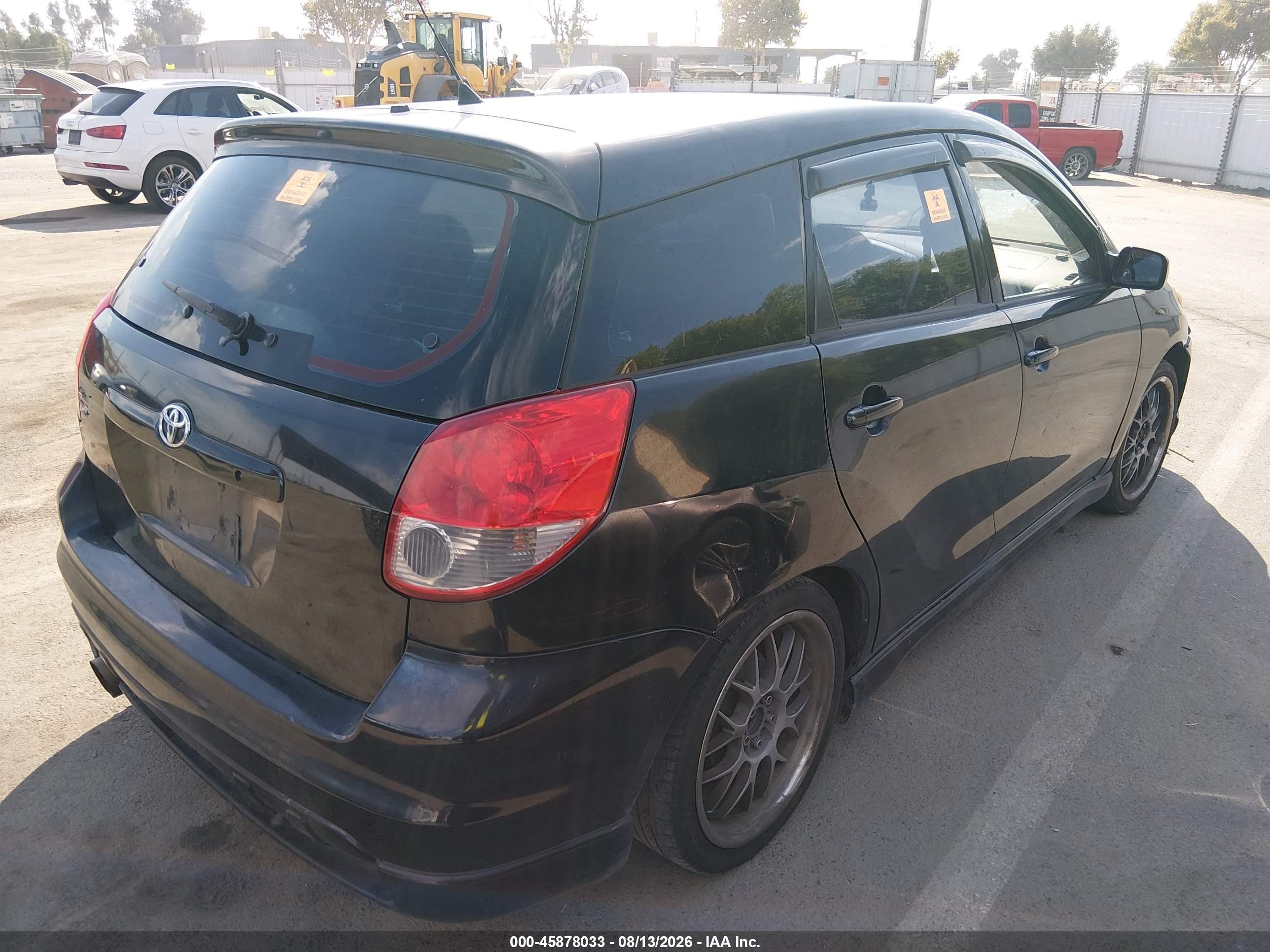 2003 Toyota Matrix Xr Black vin: 2T1KR32E13C042860
