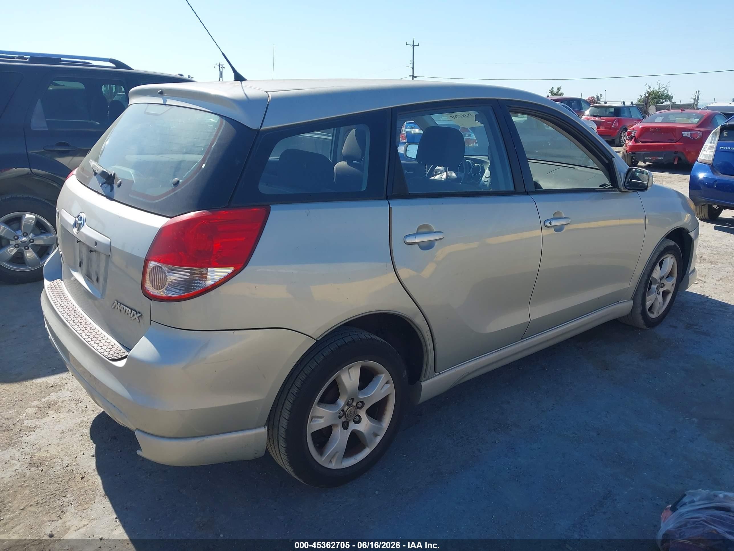 2004 Toyota Matrix Xr Gray vin: 2T1KR32E14C219070