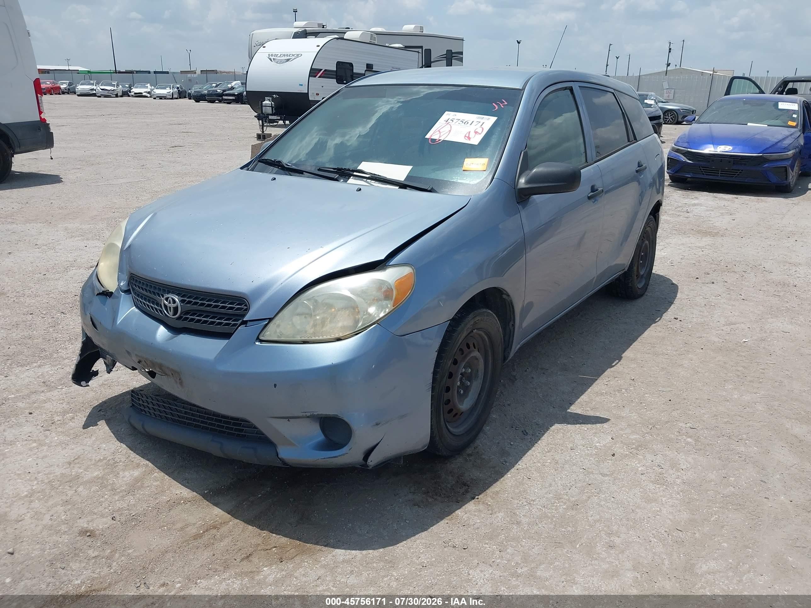 2005 Toyota Matrix   Blue vin: 2T1KR32E15C382657