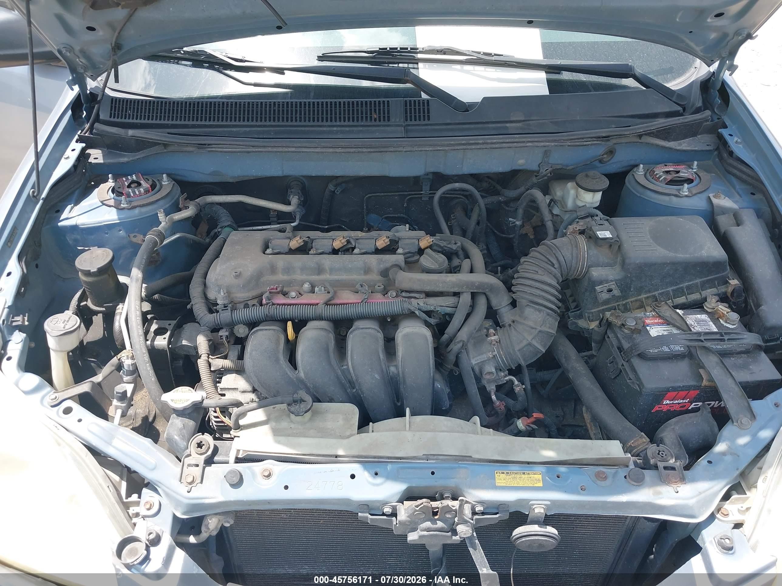 2005 Toyota Matrix   Blue vin: 2T1KR32E15C382657