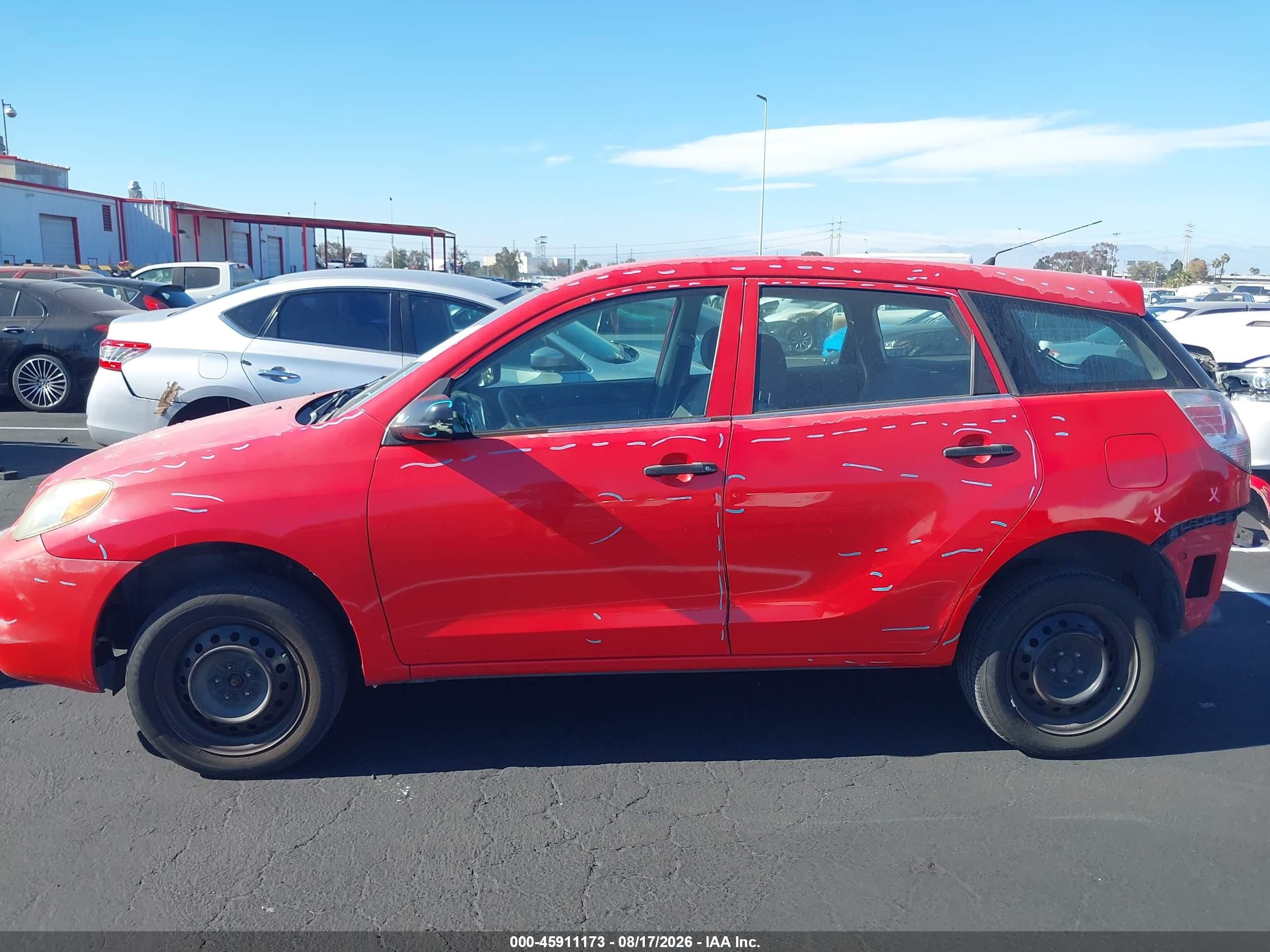 2005 Toyota Matrix   Red vin: 2T1KR32E15C459527