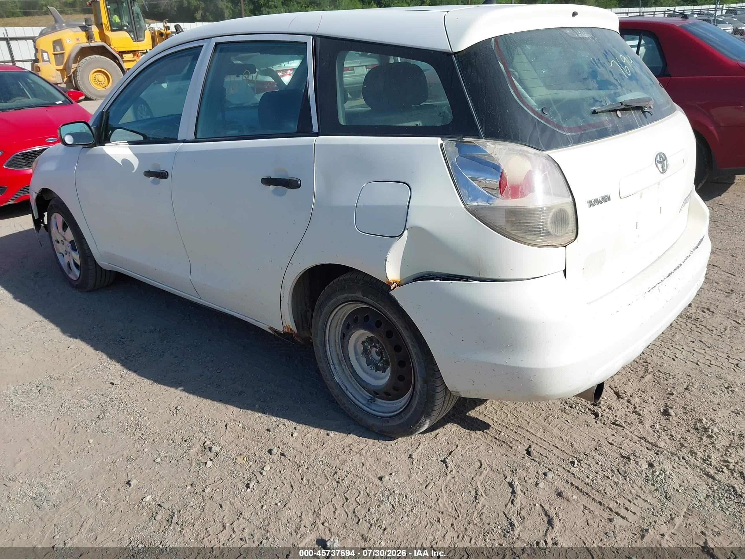 2007 Toyota Matrix   White vin: 2T1KR32E17C648116