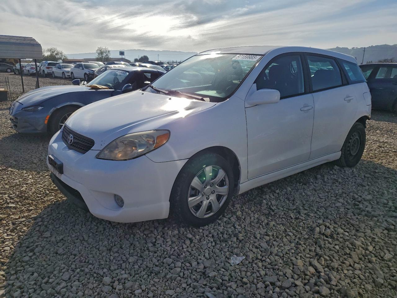 2007 Toyota Corolla Matrix Xr White vin: 2T1KR32E17C676966