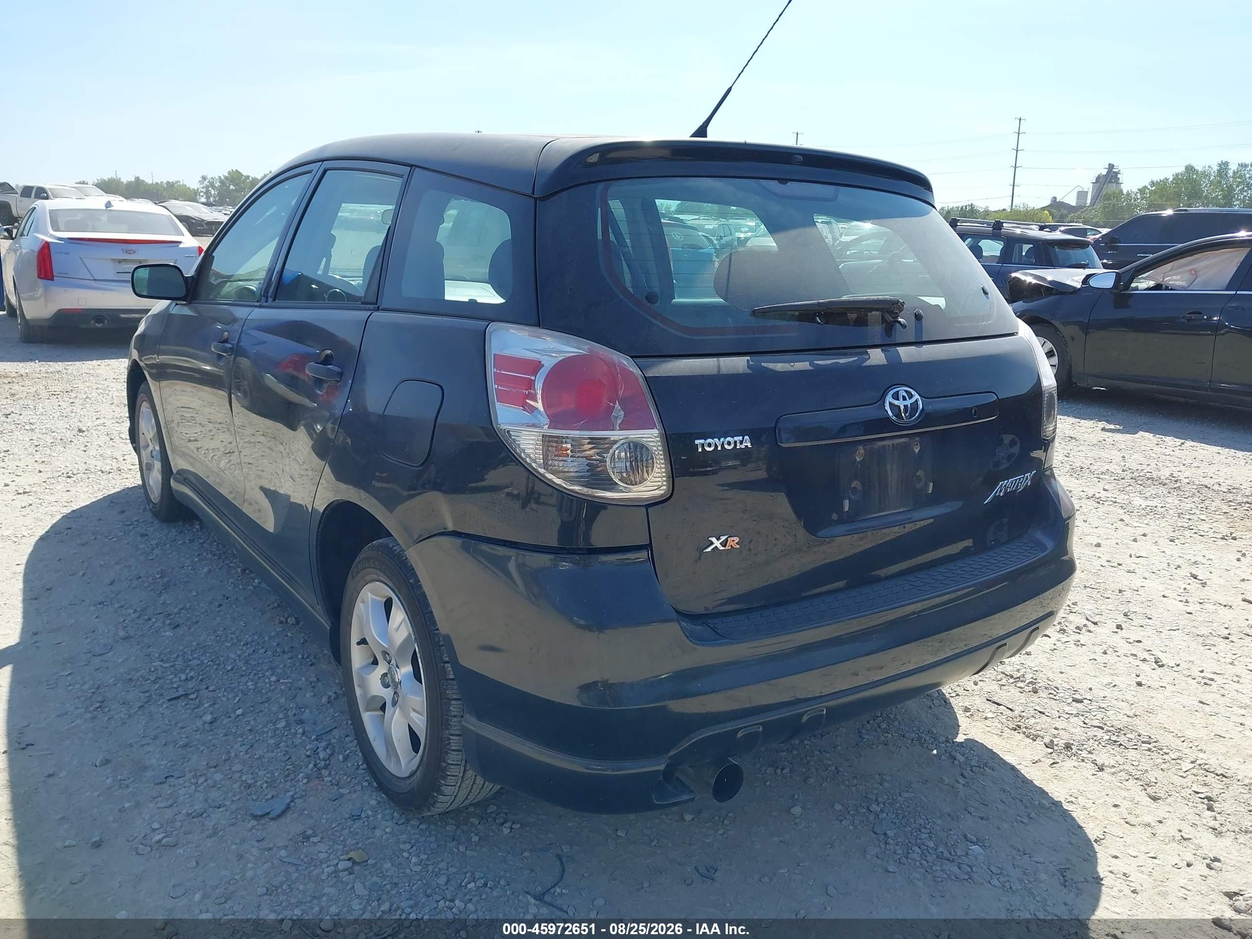 2007 Toyota Matrix Xr Black vin: 2T1KR32E17C683416
