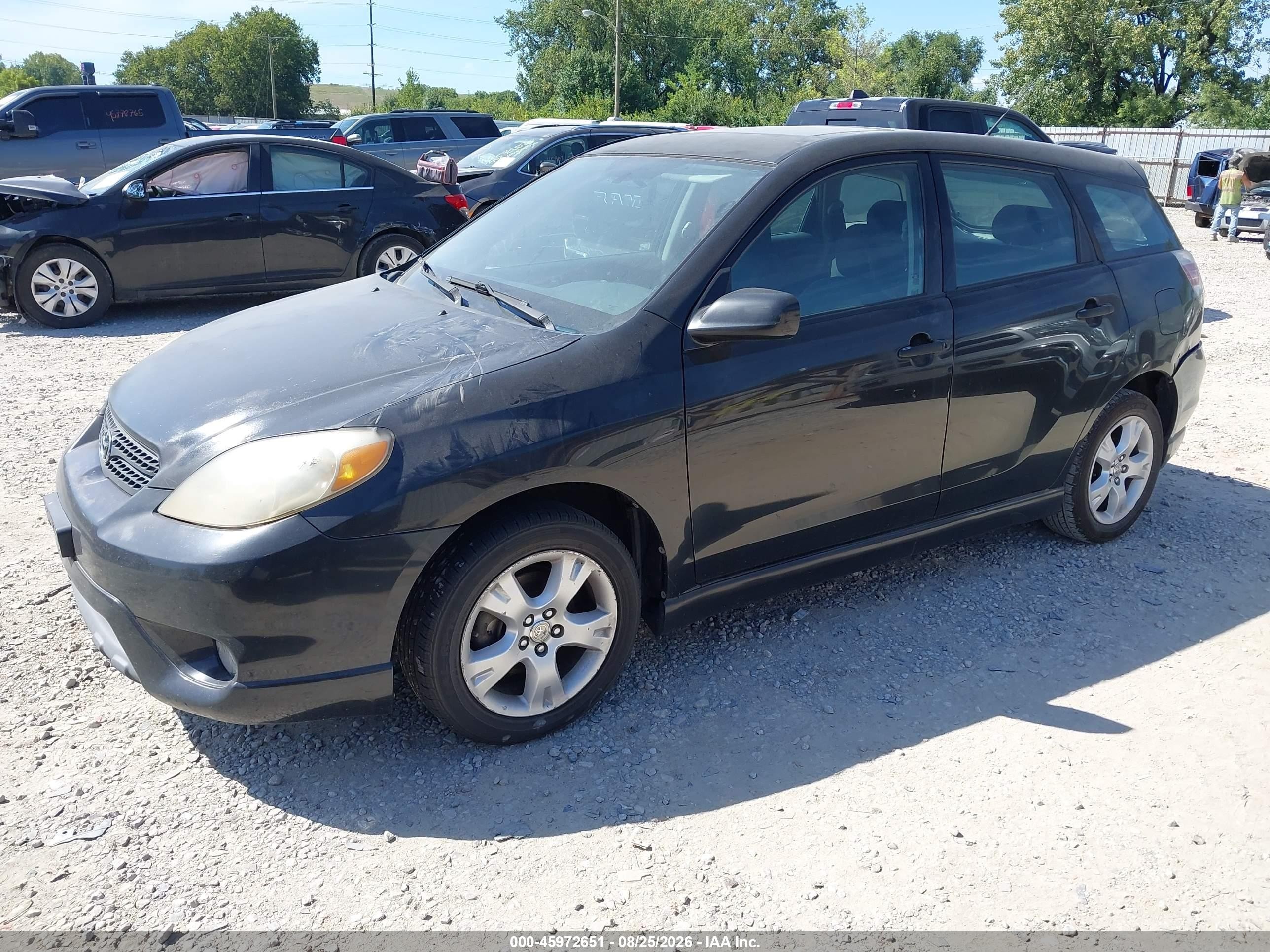 2007 Toyota Matrix Xr Black vin: 2T1KR32E17C683416