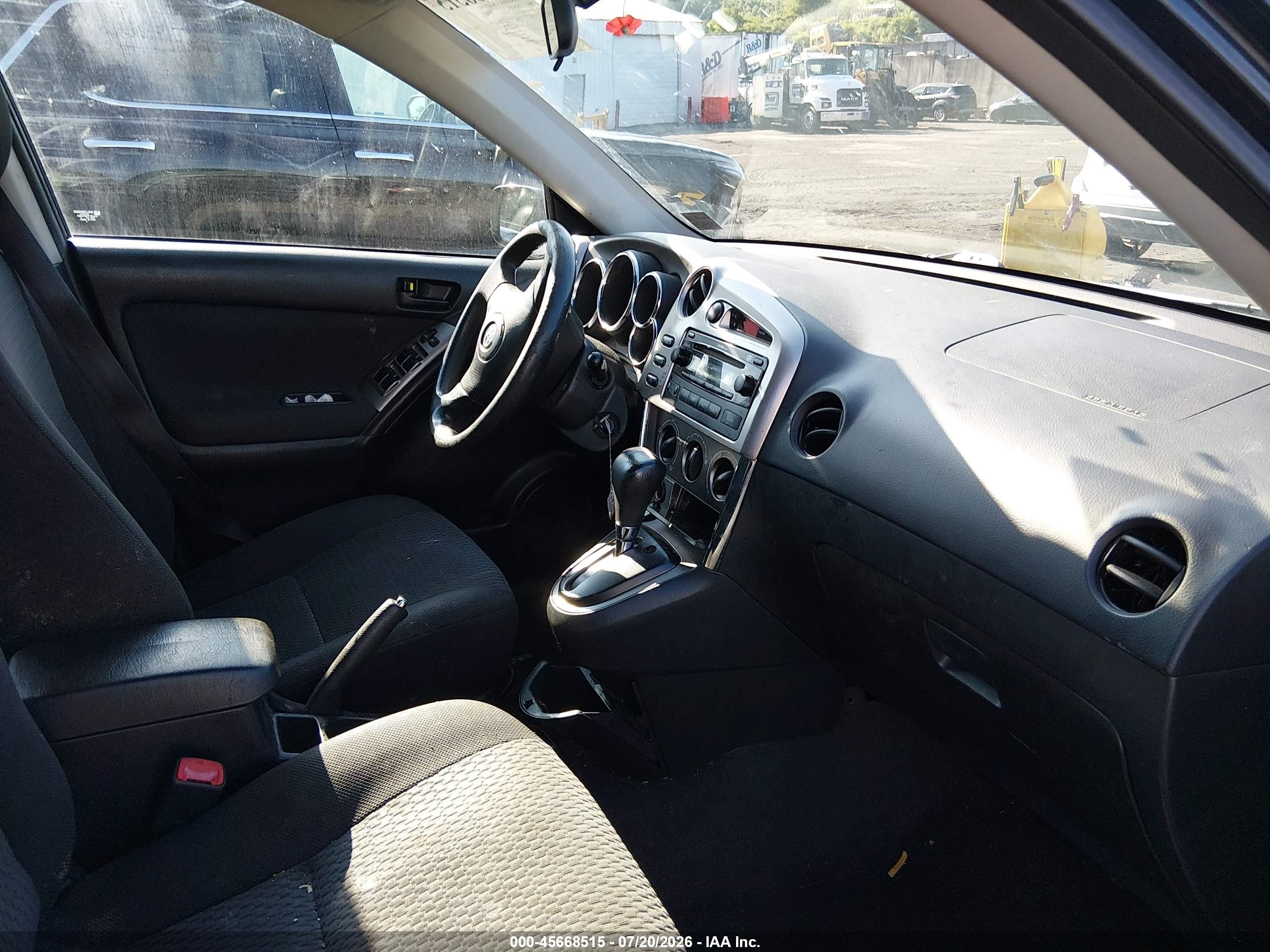 2008 Toyota Matrix Std Черный vin: 2T1KR32E18C690559