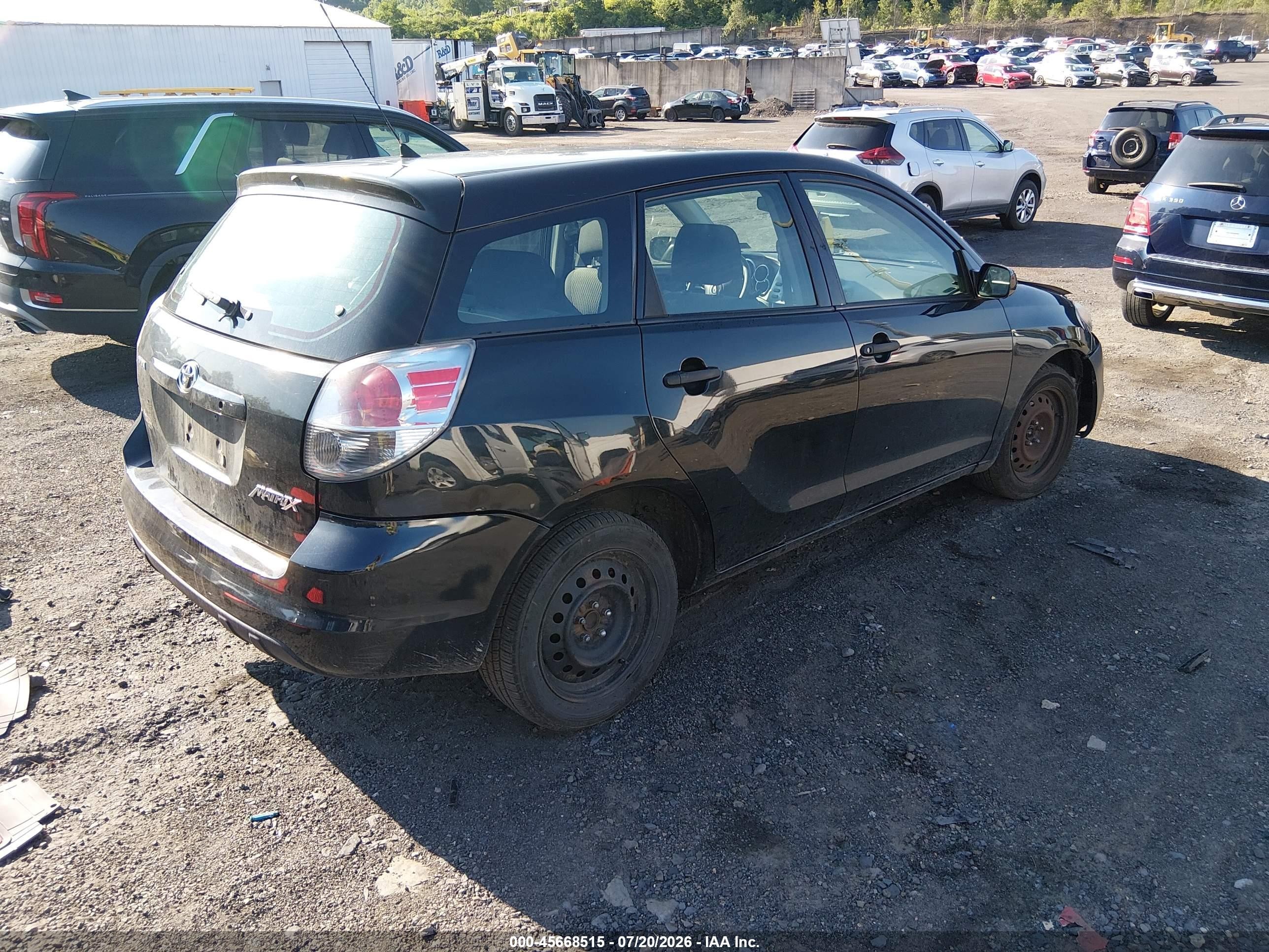 2008 Toyota Matrix Std Черный vin: 2T1KR32E18C690559