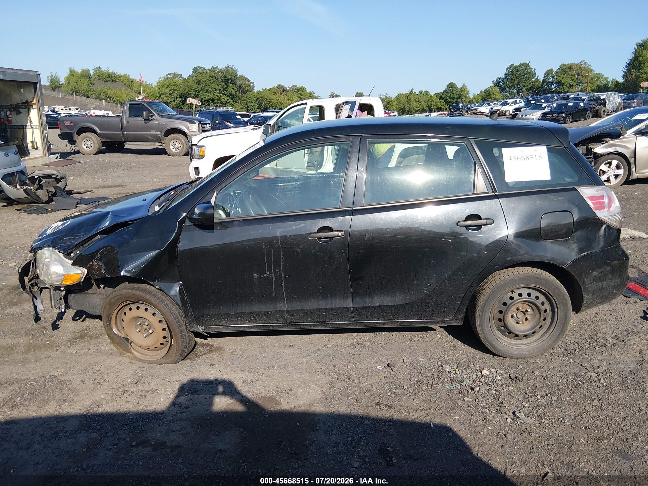 2008 Toyota Matrix Std Черный vin: 2T1KR32E18C690559