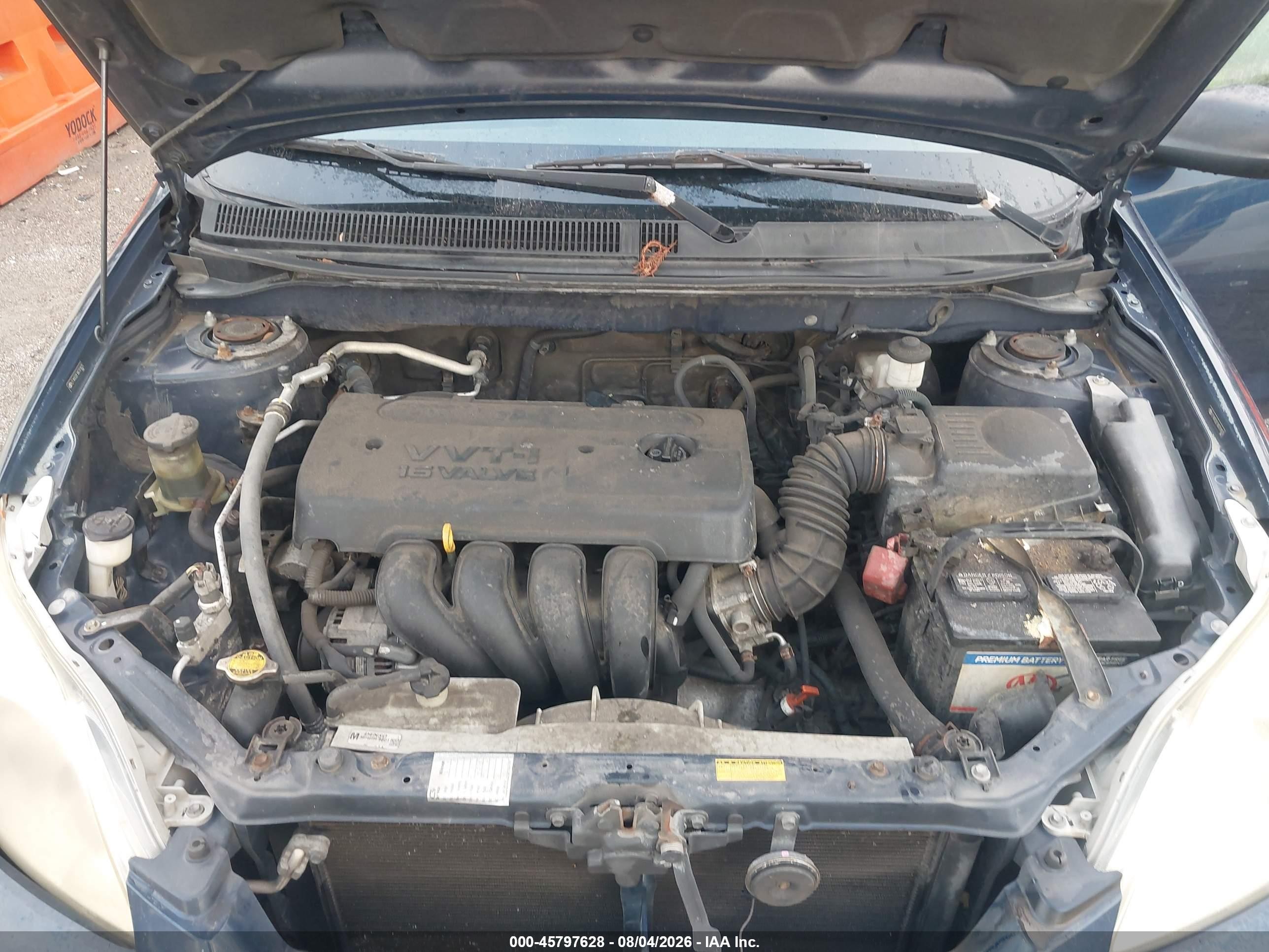2008 Toyota Matrix Std Blue vin: 2T1KR32E18C701625